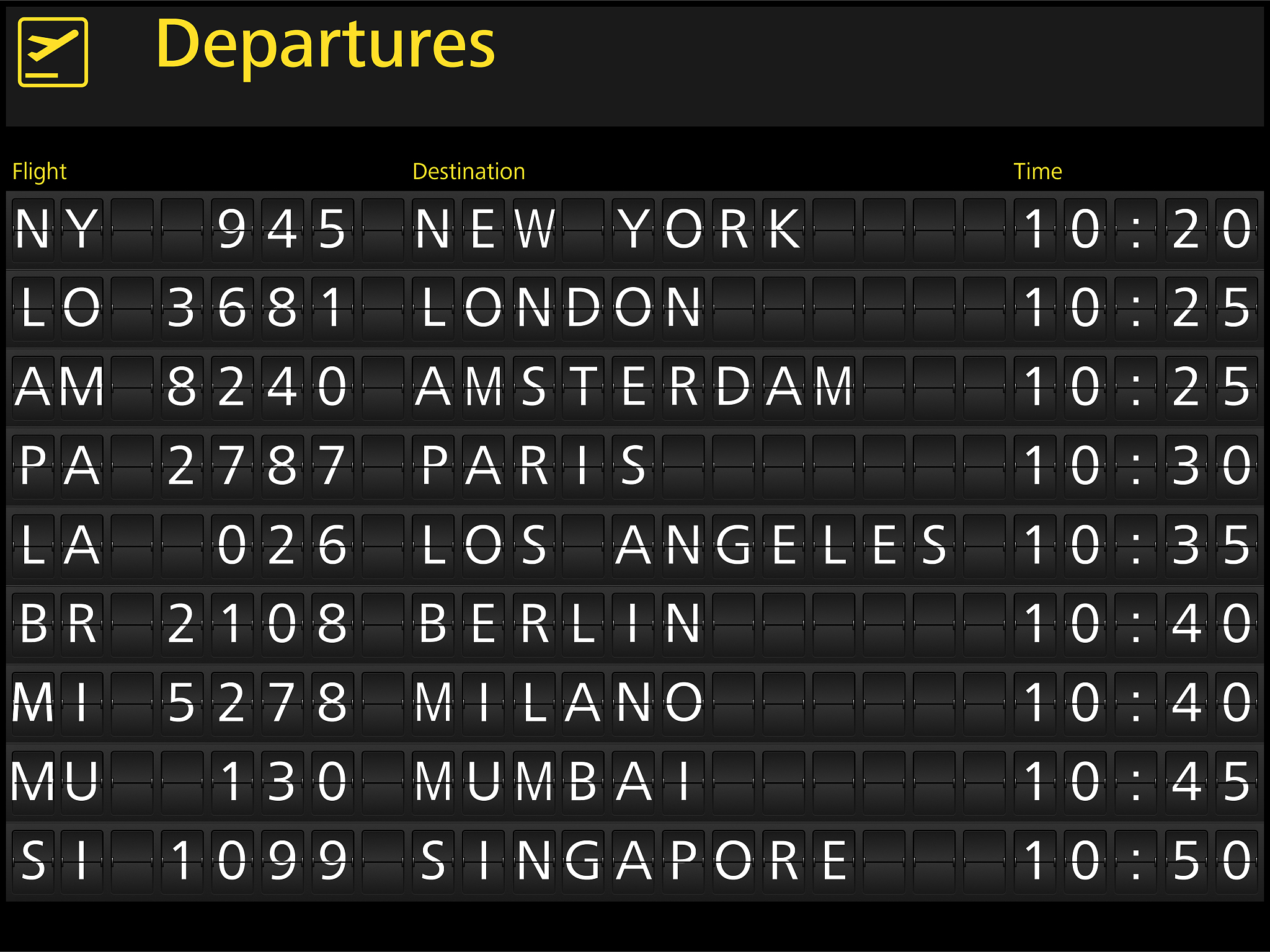 airport arrival departure timetable flight