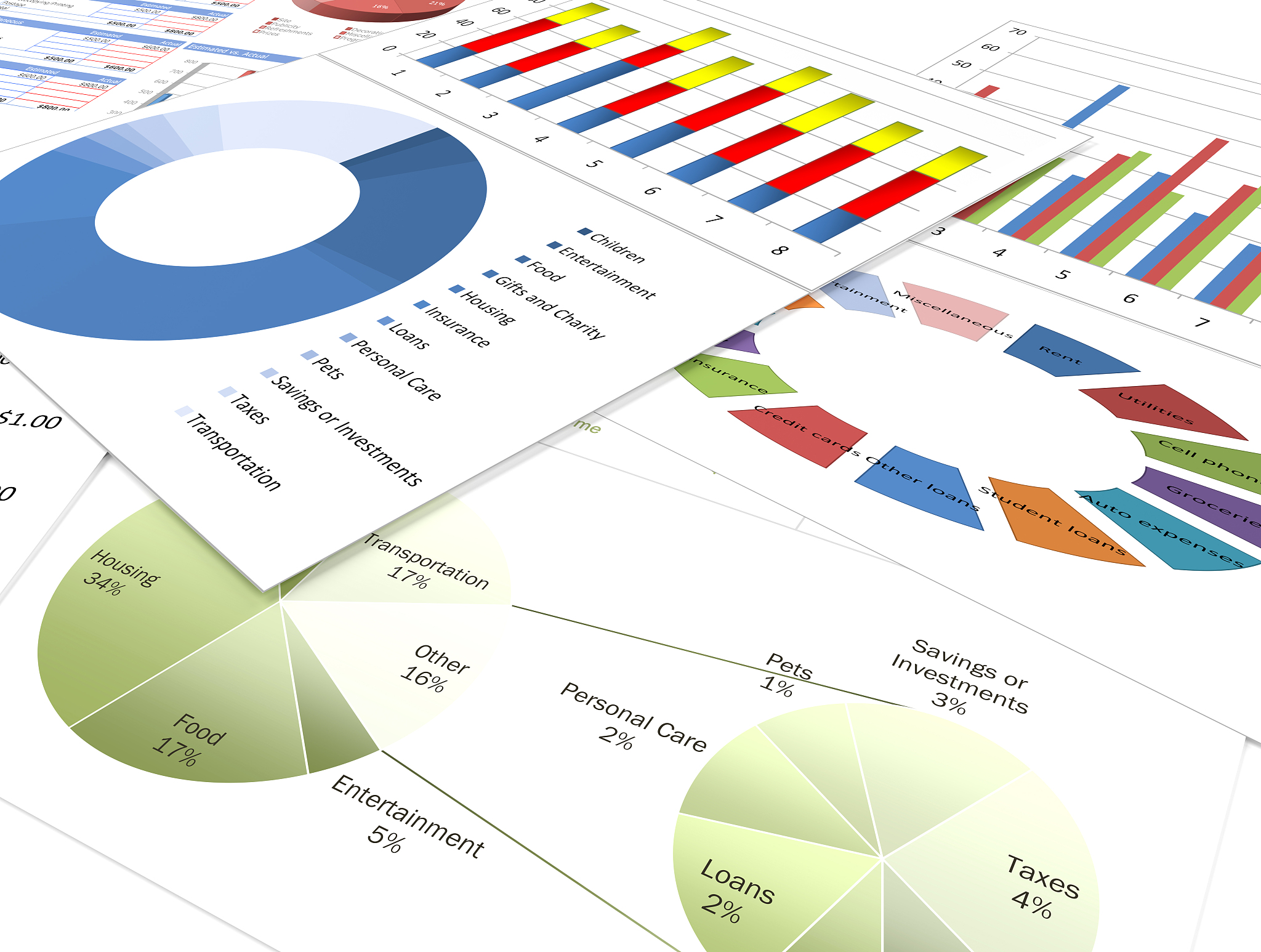 Pyecharts 饼图：使用 radius 参数设置内径和外径