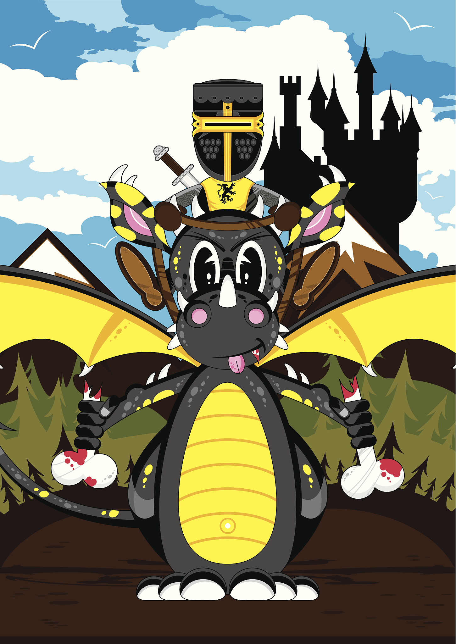 Medieval Knight Adventure: Slay the Devil Dragon - Text-Based RPG