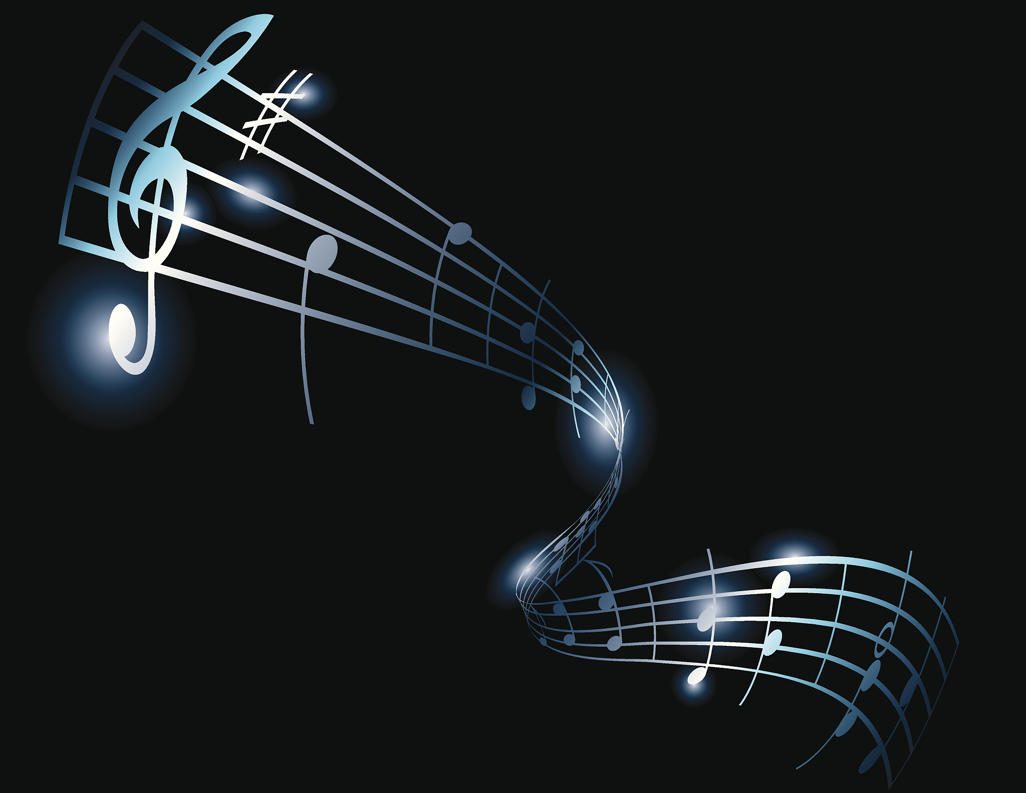 music notes on bars