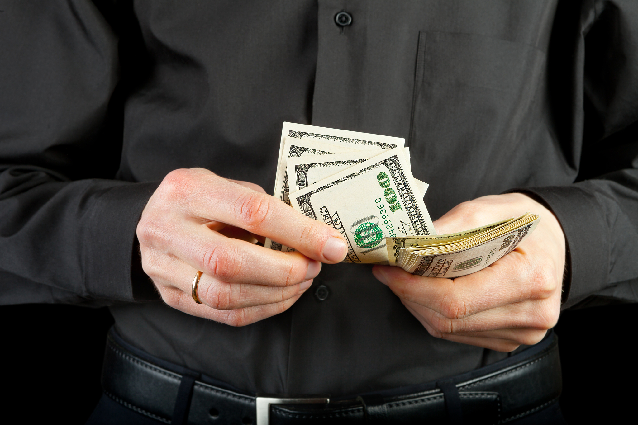 money dollars in hands