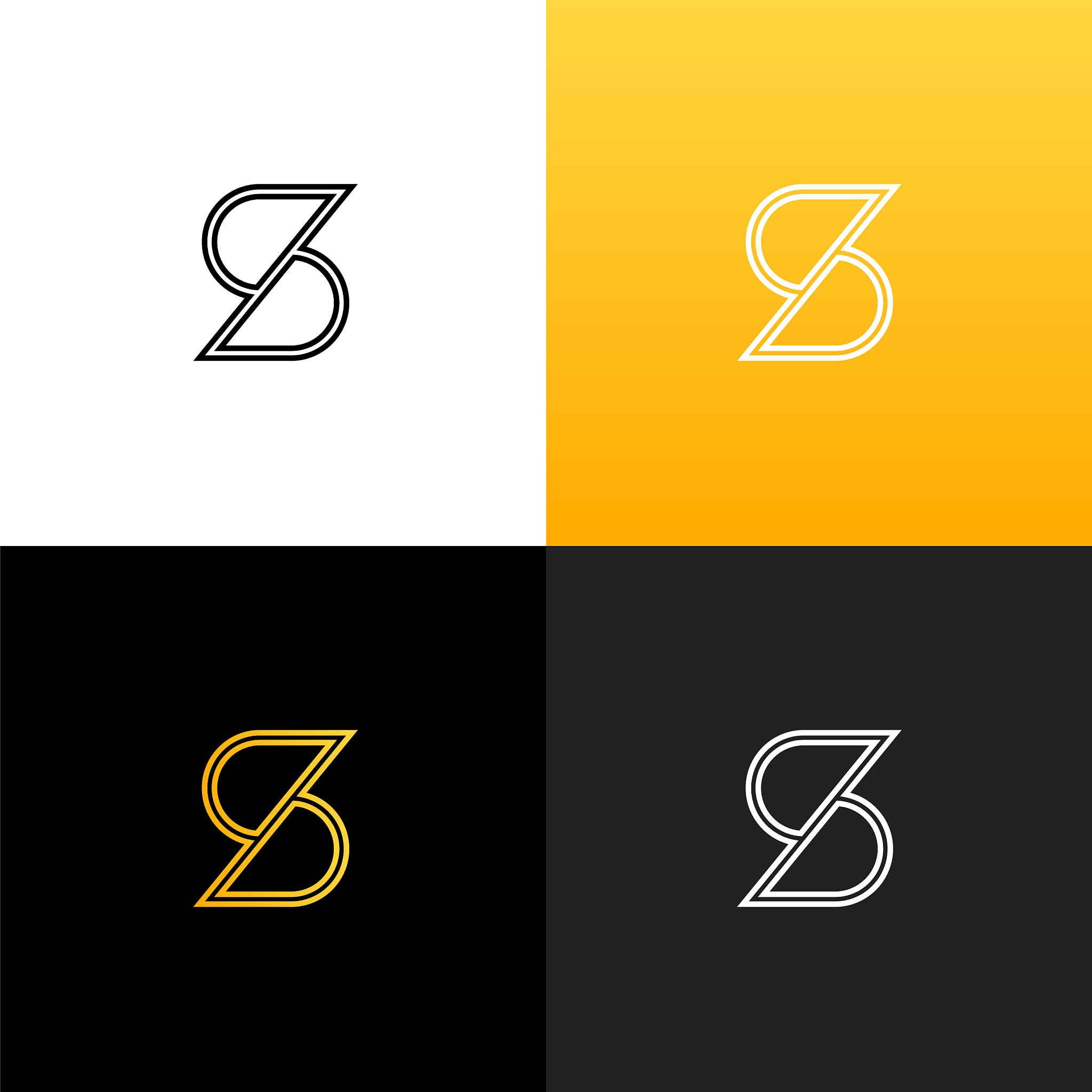 logo s linear logo of the letter s