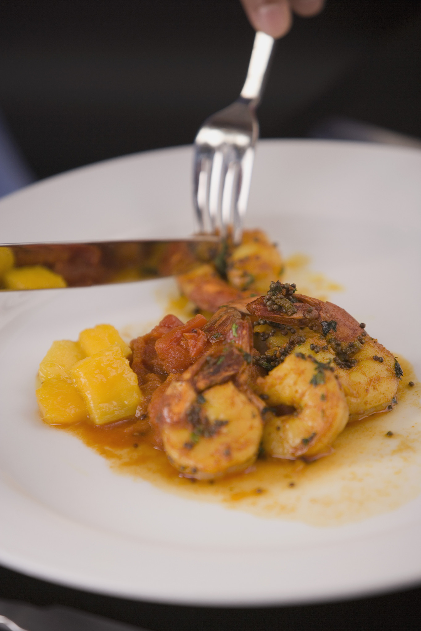 close-up of prepared shellfish in a plate