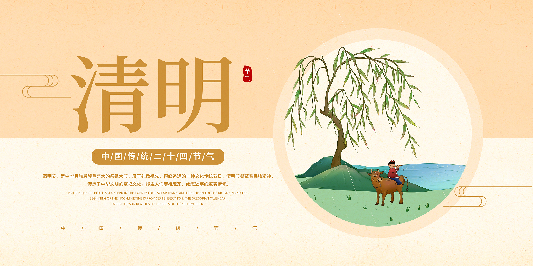 清明时节雨纷纷：这首古诗描绘了怎样的场景？