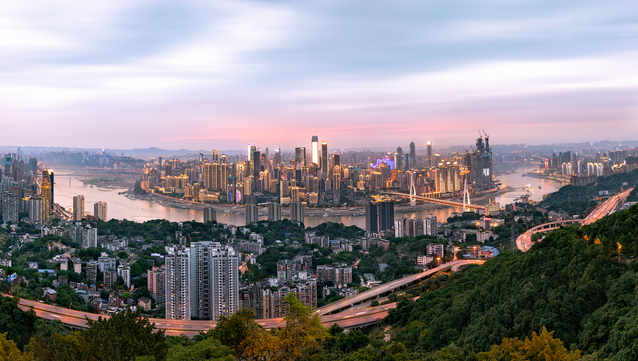 downtown chongqing,china.