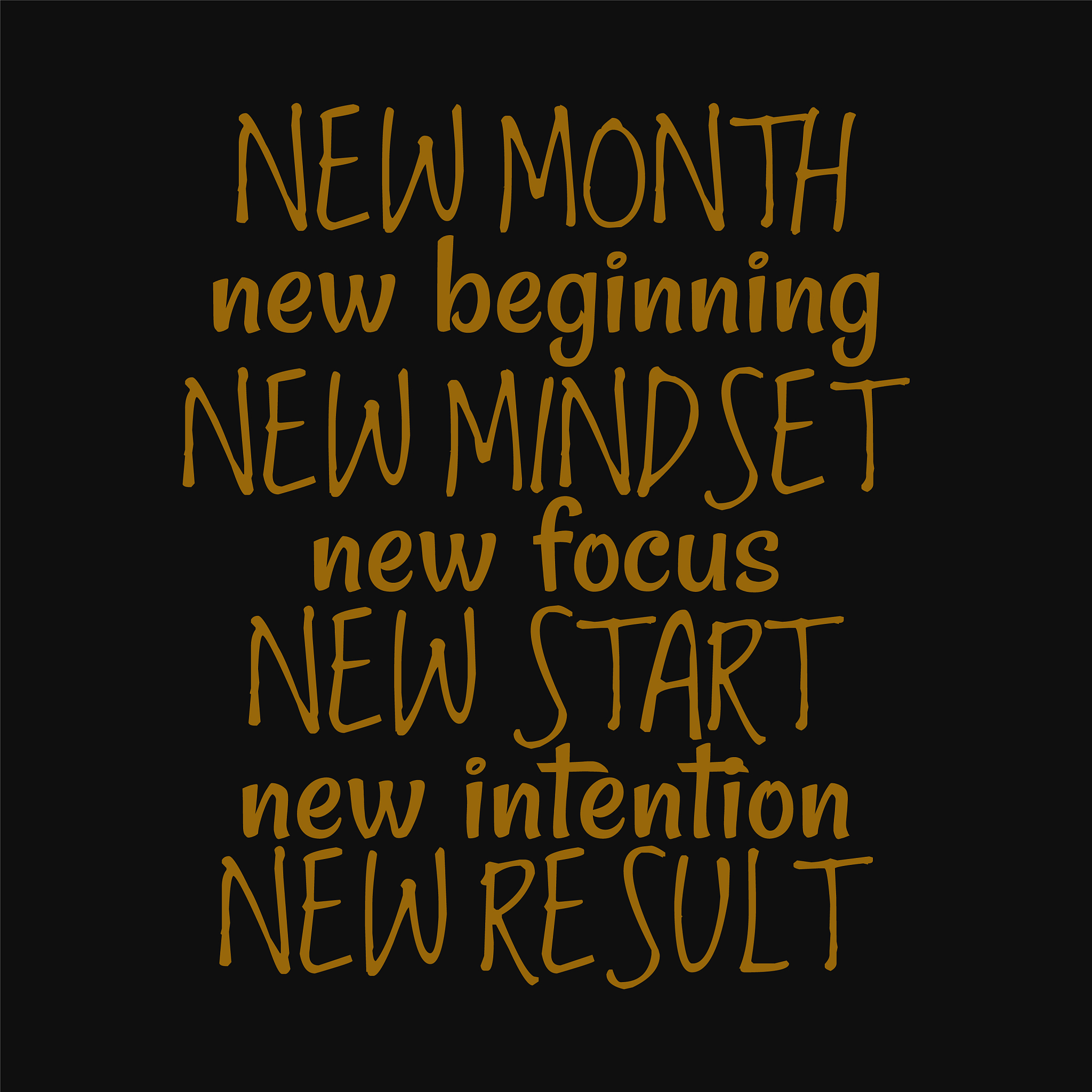 new month new beginning new mindset new focus new