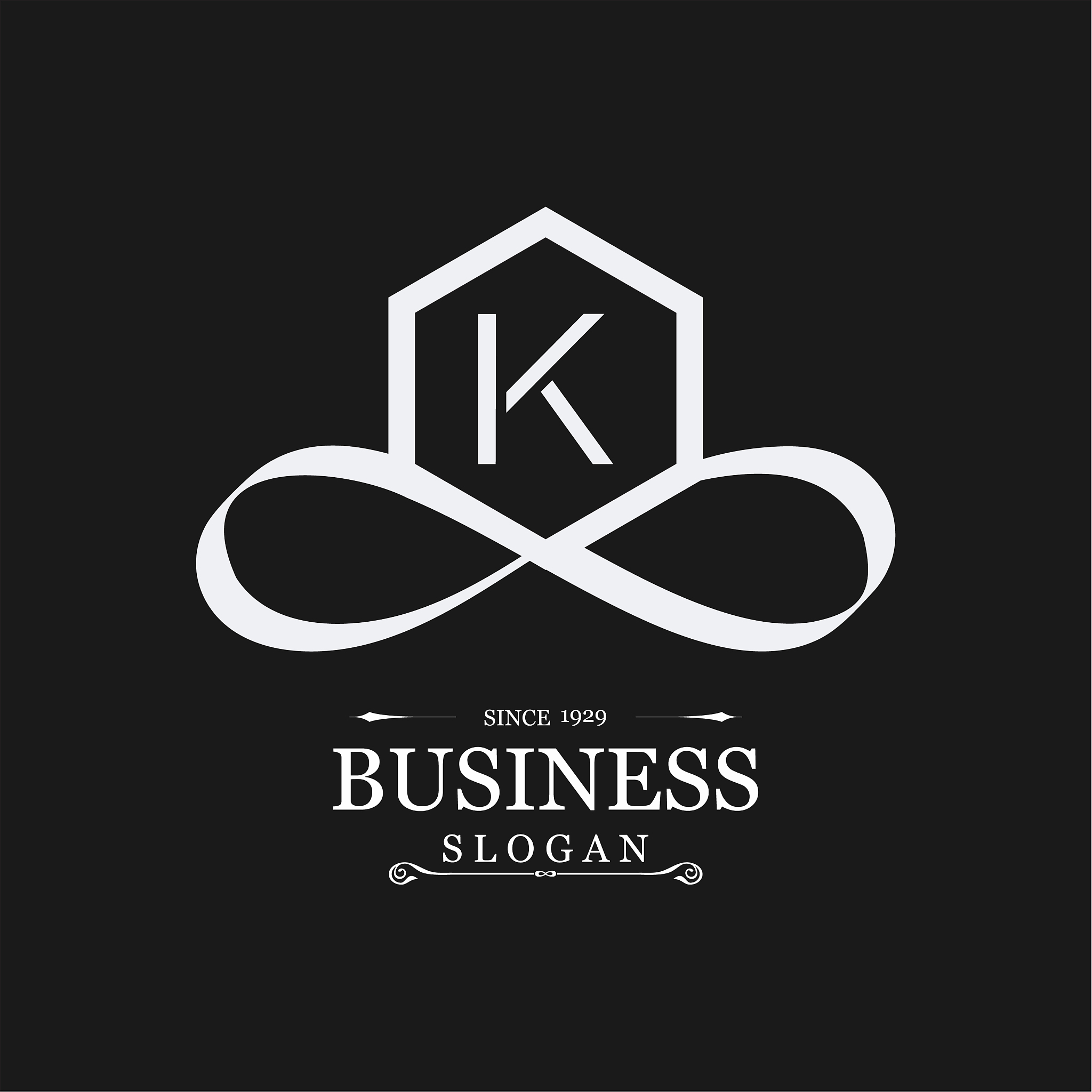 alphabetical logo design and typography