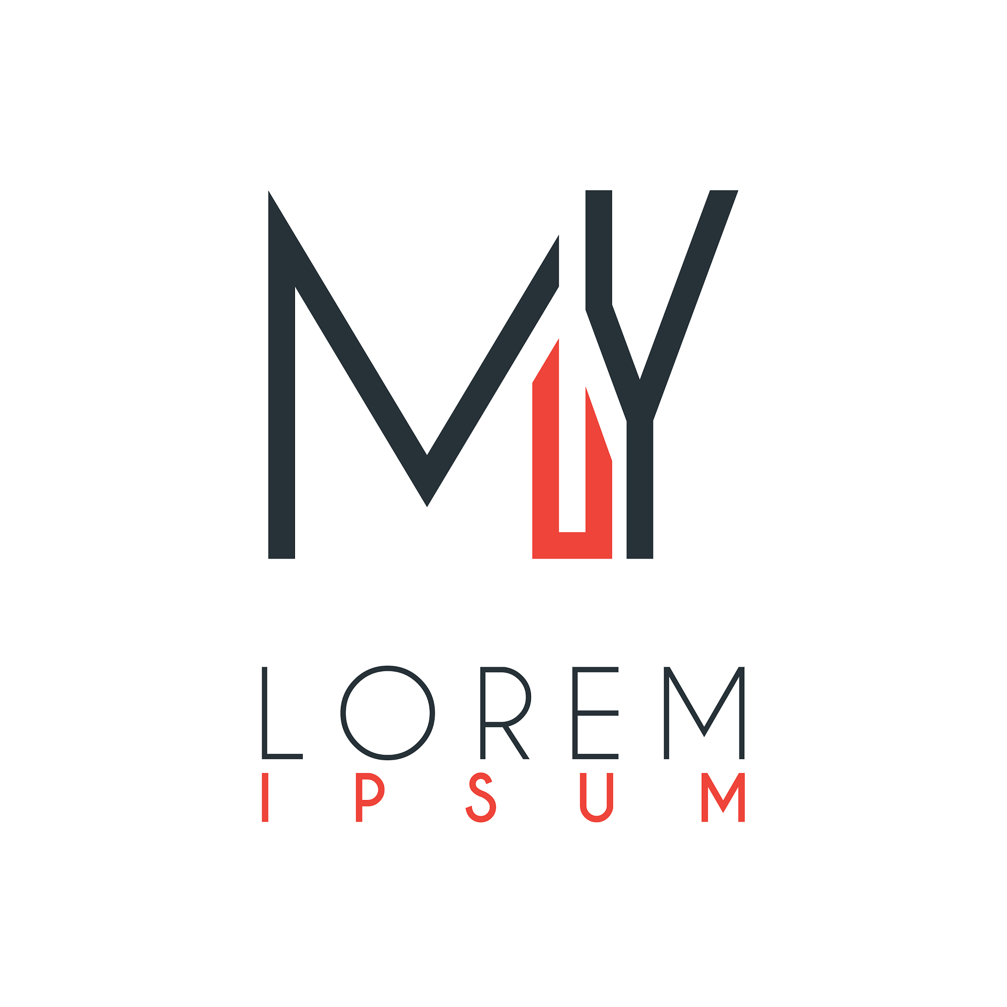 the logo between letter m and letter y or my