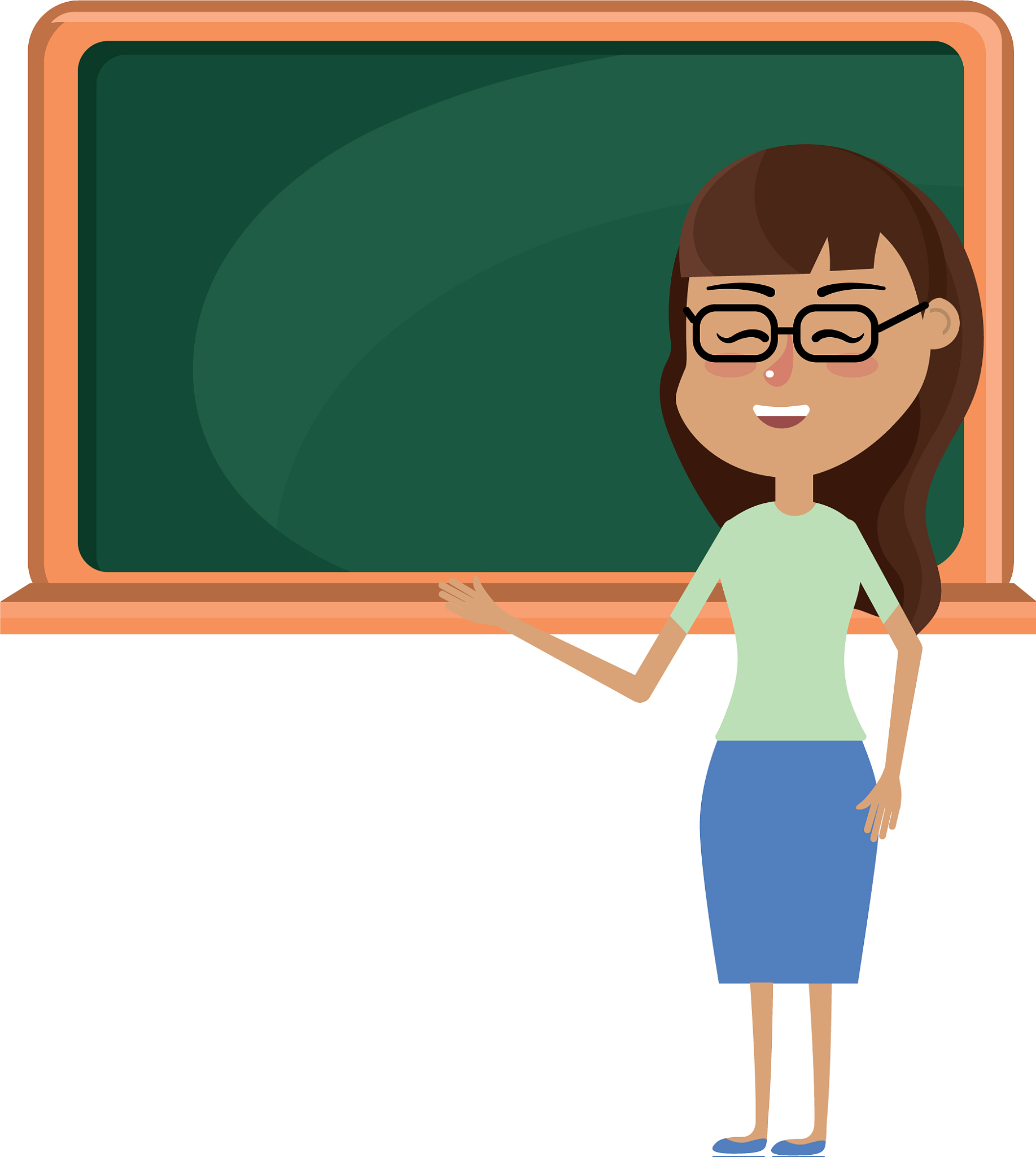 woman teacher teaching to the student in the