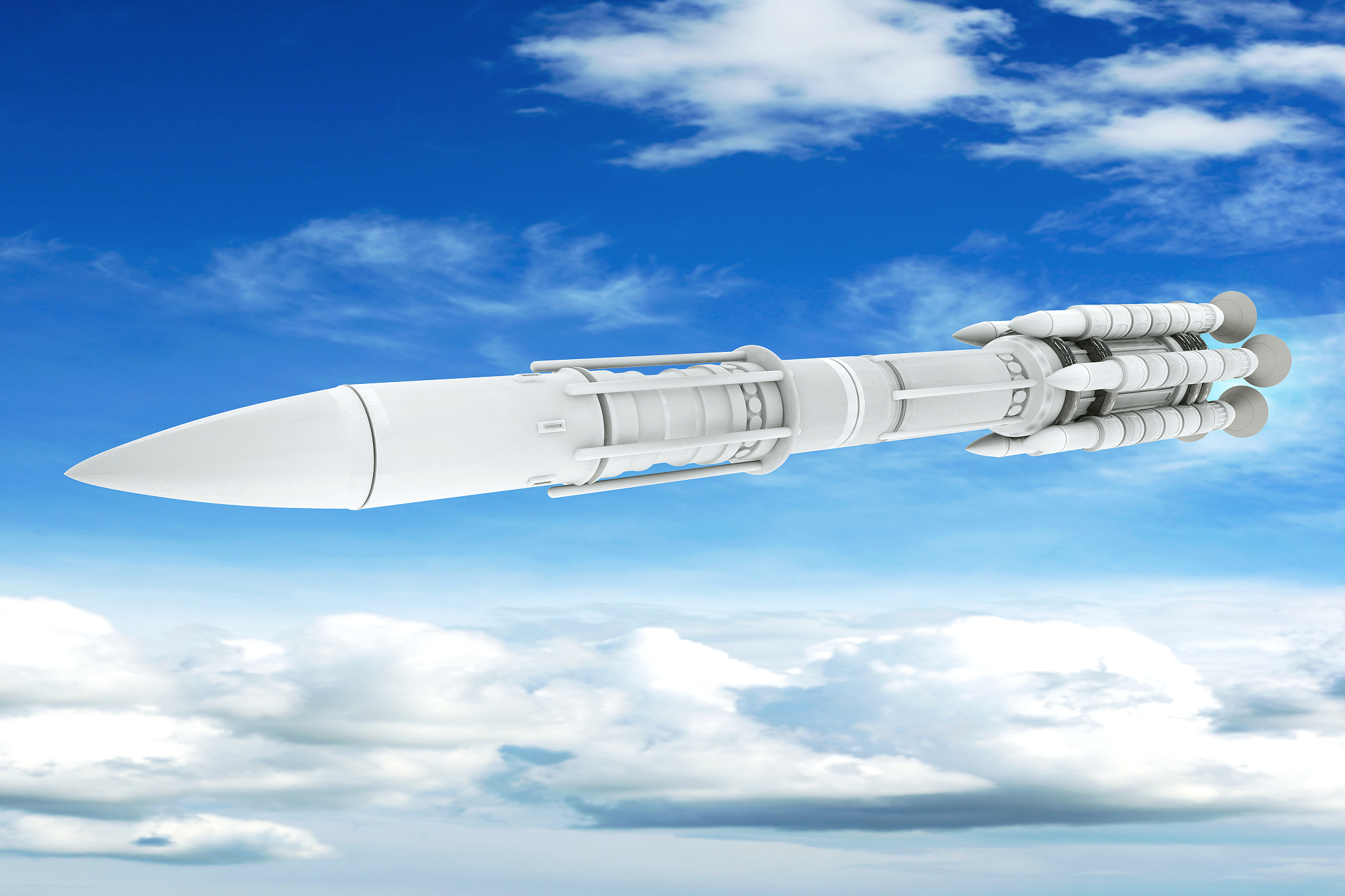 rocket - 3d rendered illustration