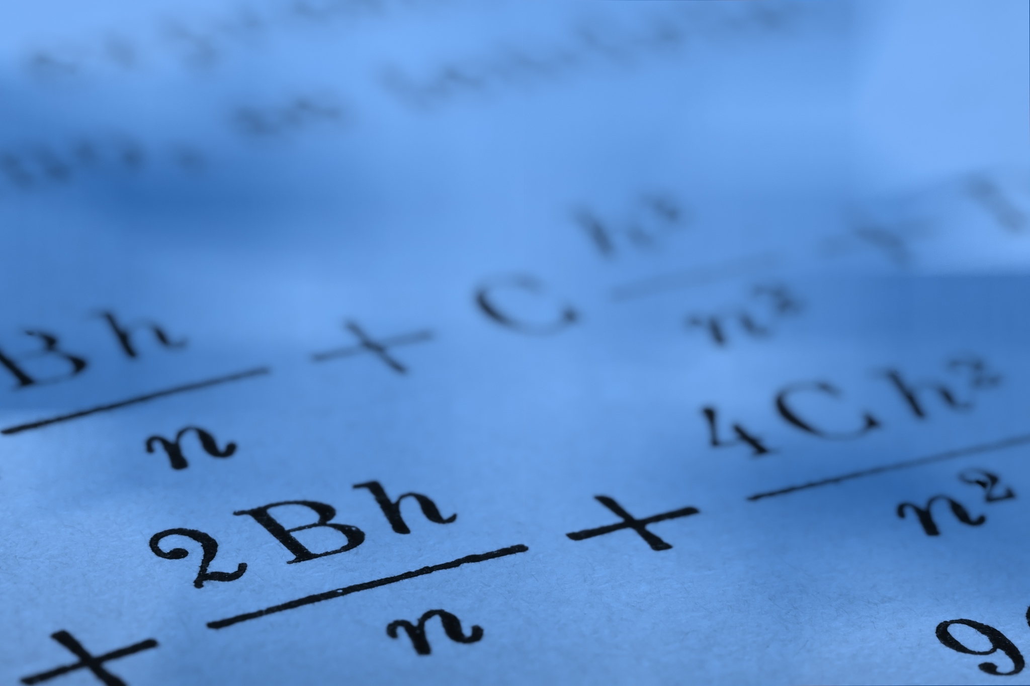 数学,彩色图片,水平画幅,知识,蓝色,报纸,文字,数字,公式,打印单据
