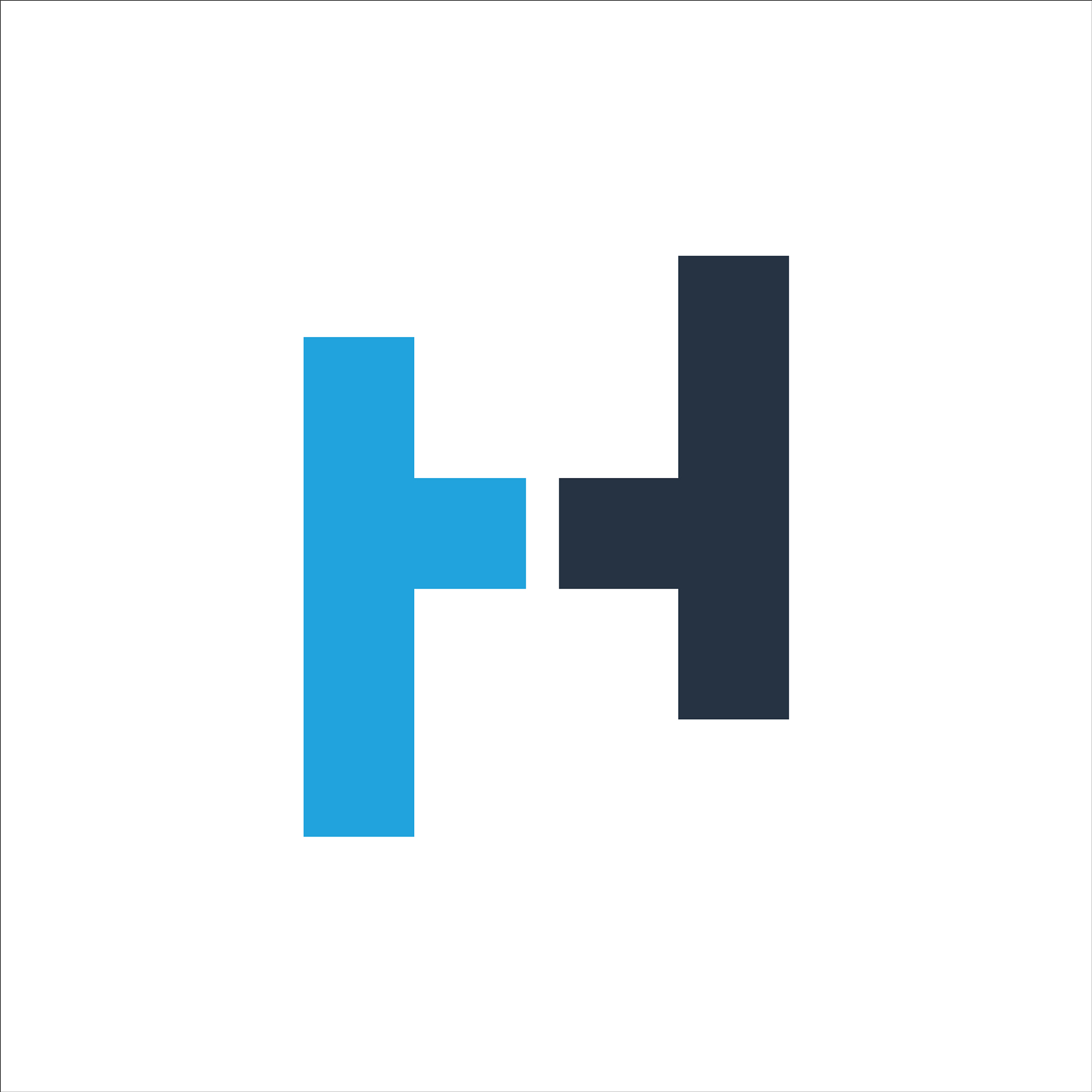 initial letter hh or h logo design template
