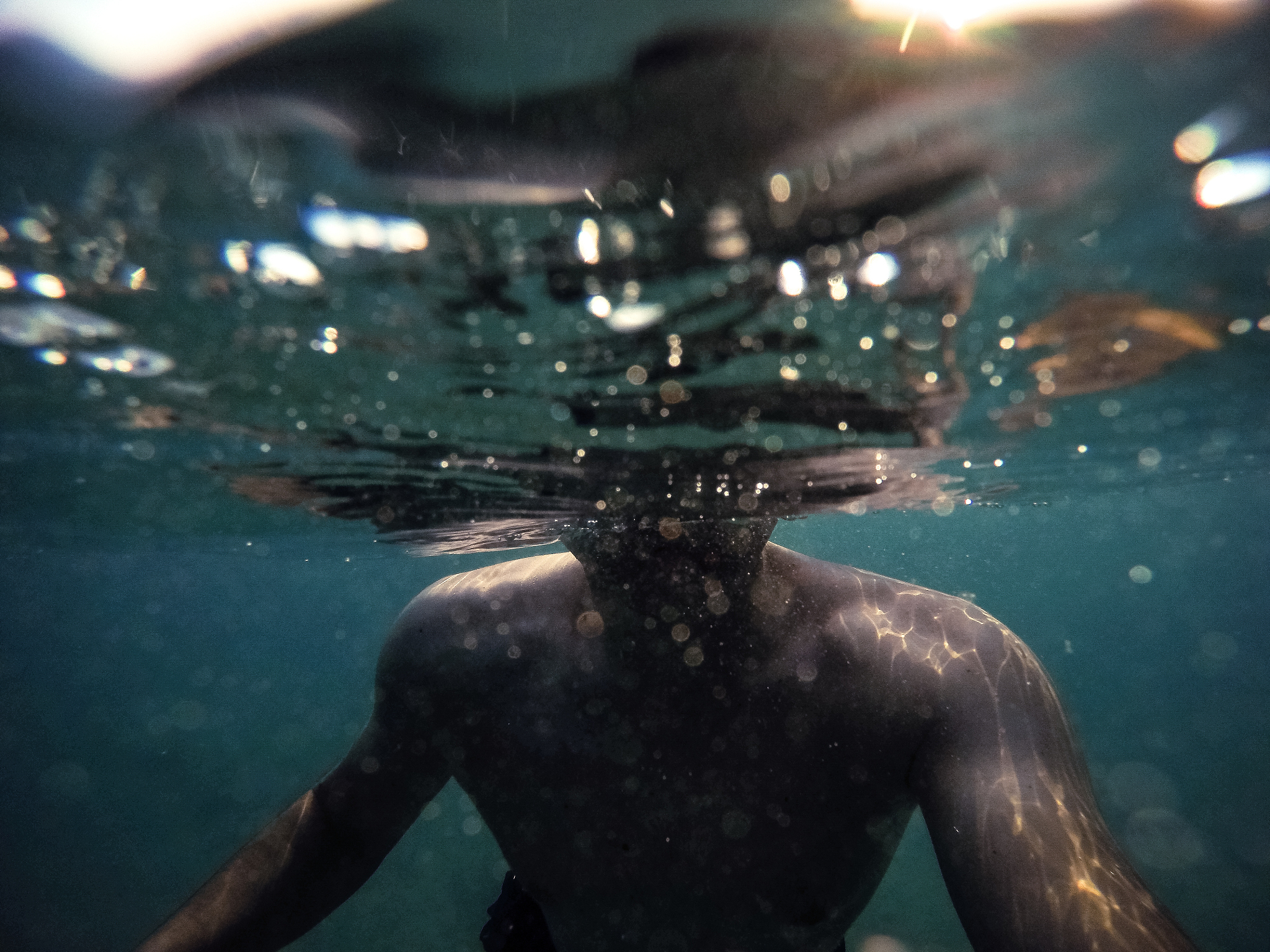 selfie underwater