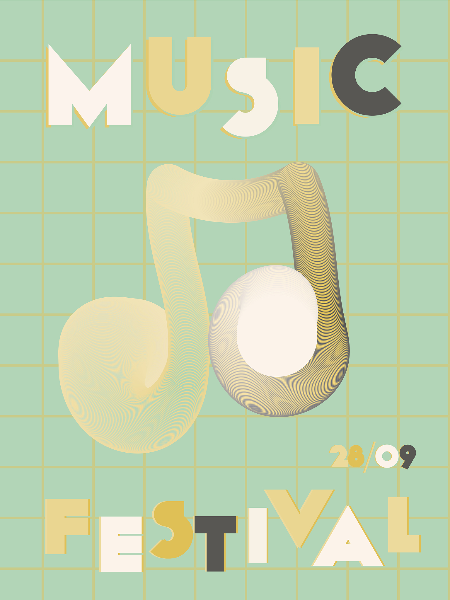 music festival cover background.