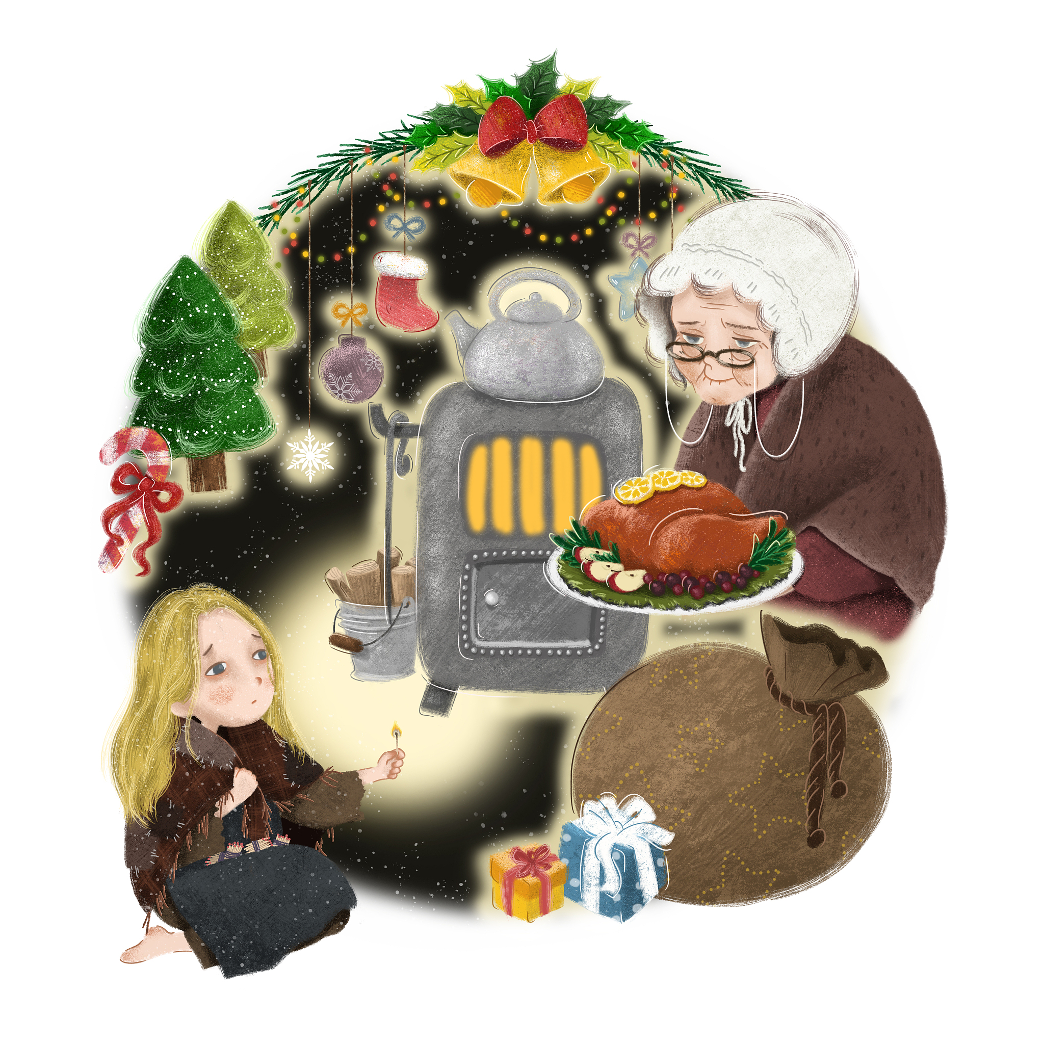 《卖火柴的小女孩》故事导入：寒夜中的孤独与希望