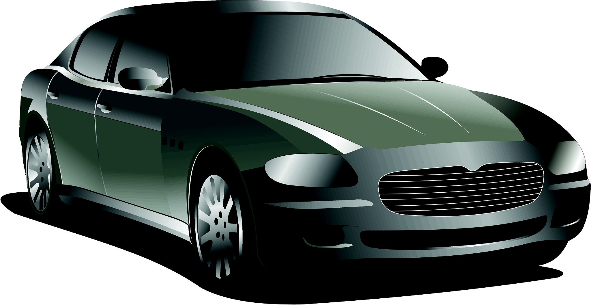 gray  car. sedan
