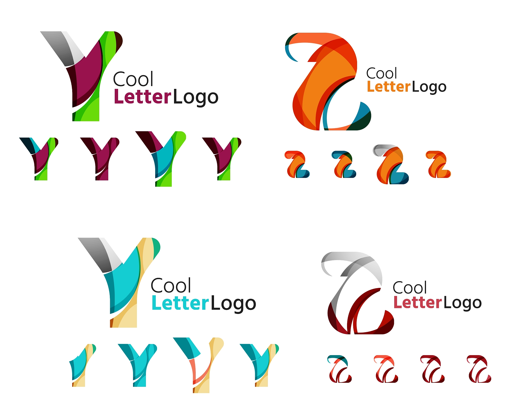 letter business emblem collection