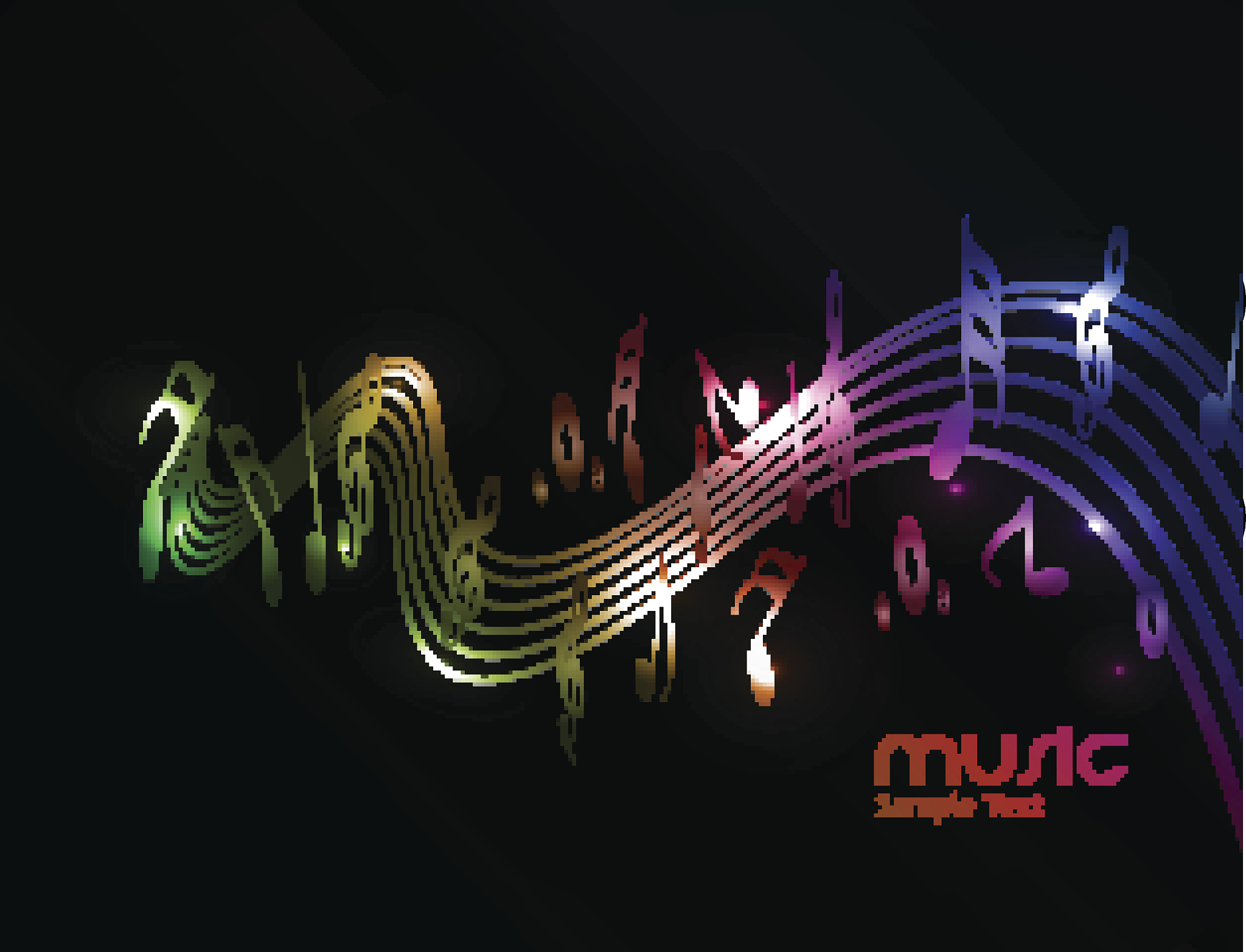 music notes design