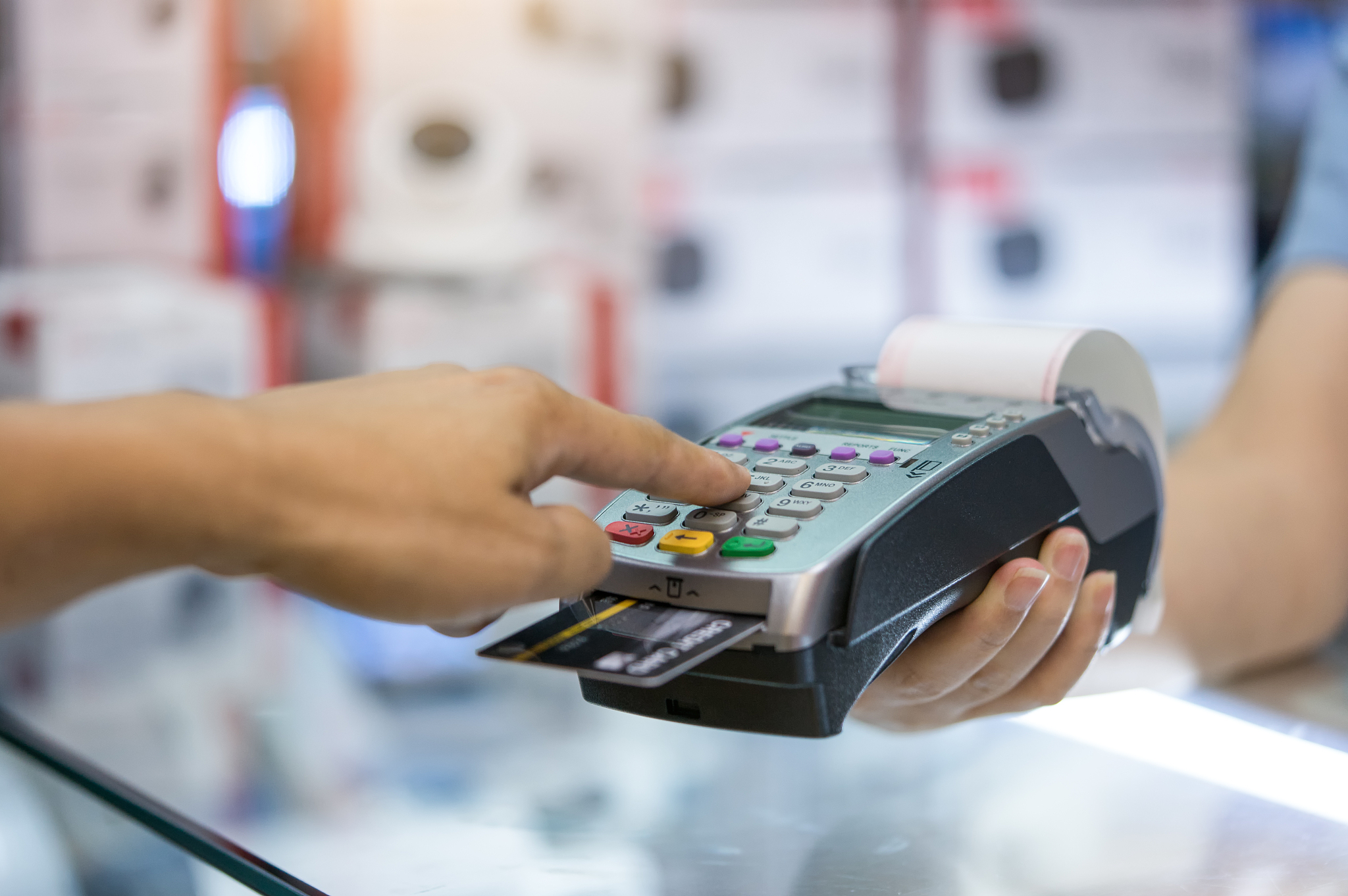 传统购物方式涉及的技术