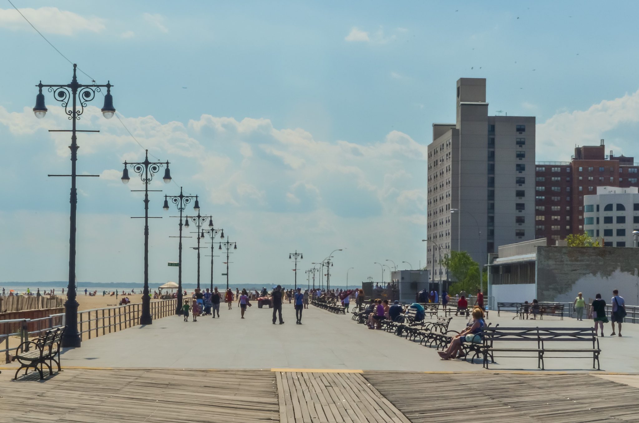 coney island's boardwalk