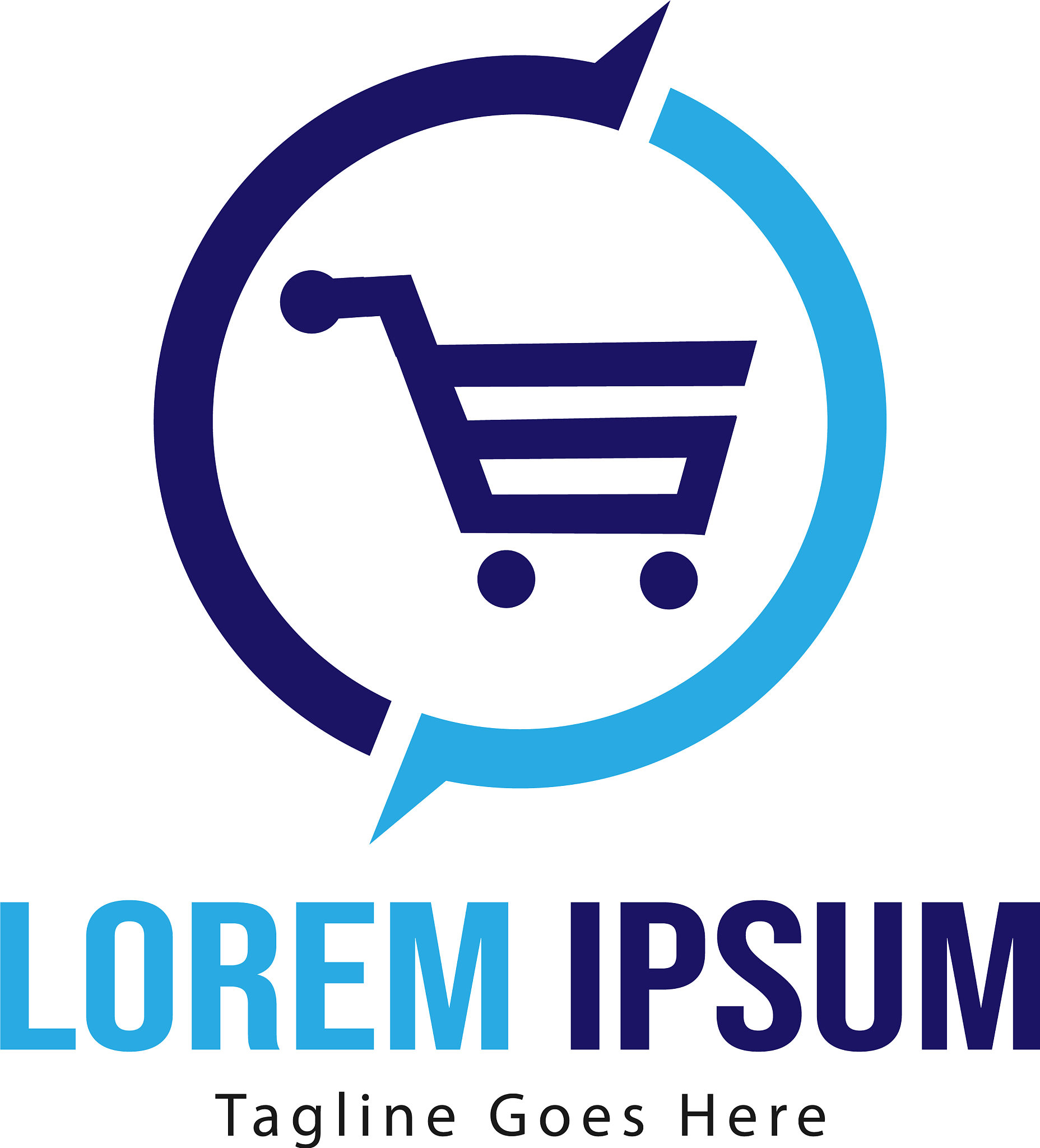 shopping logo template design shopping logo with
