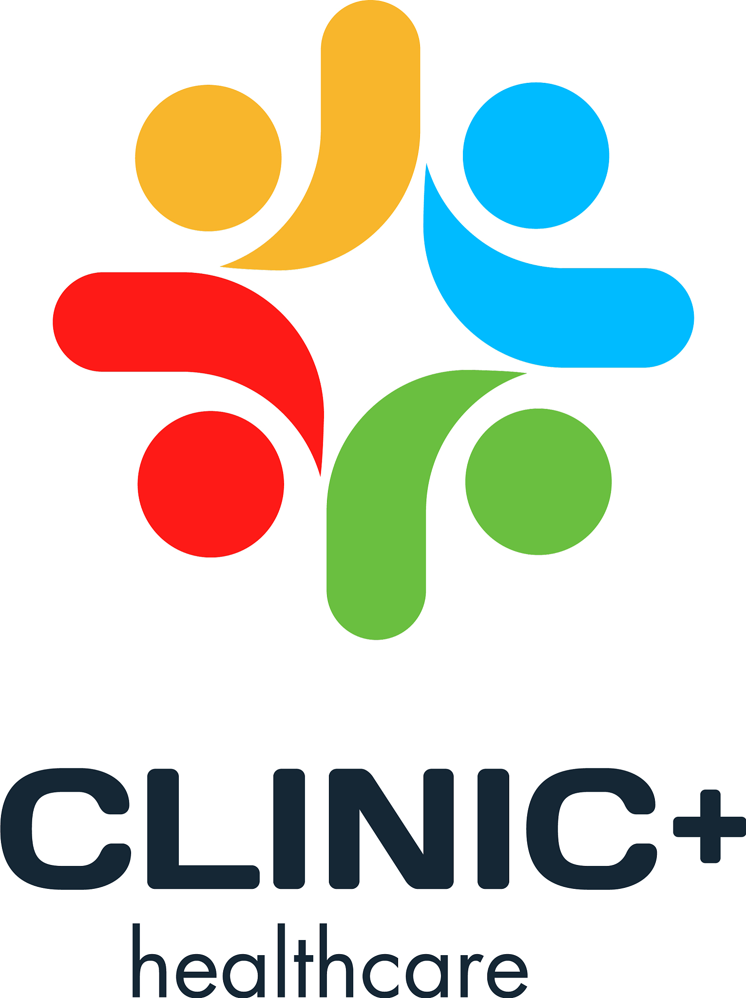isolated colorful cross logo medical