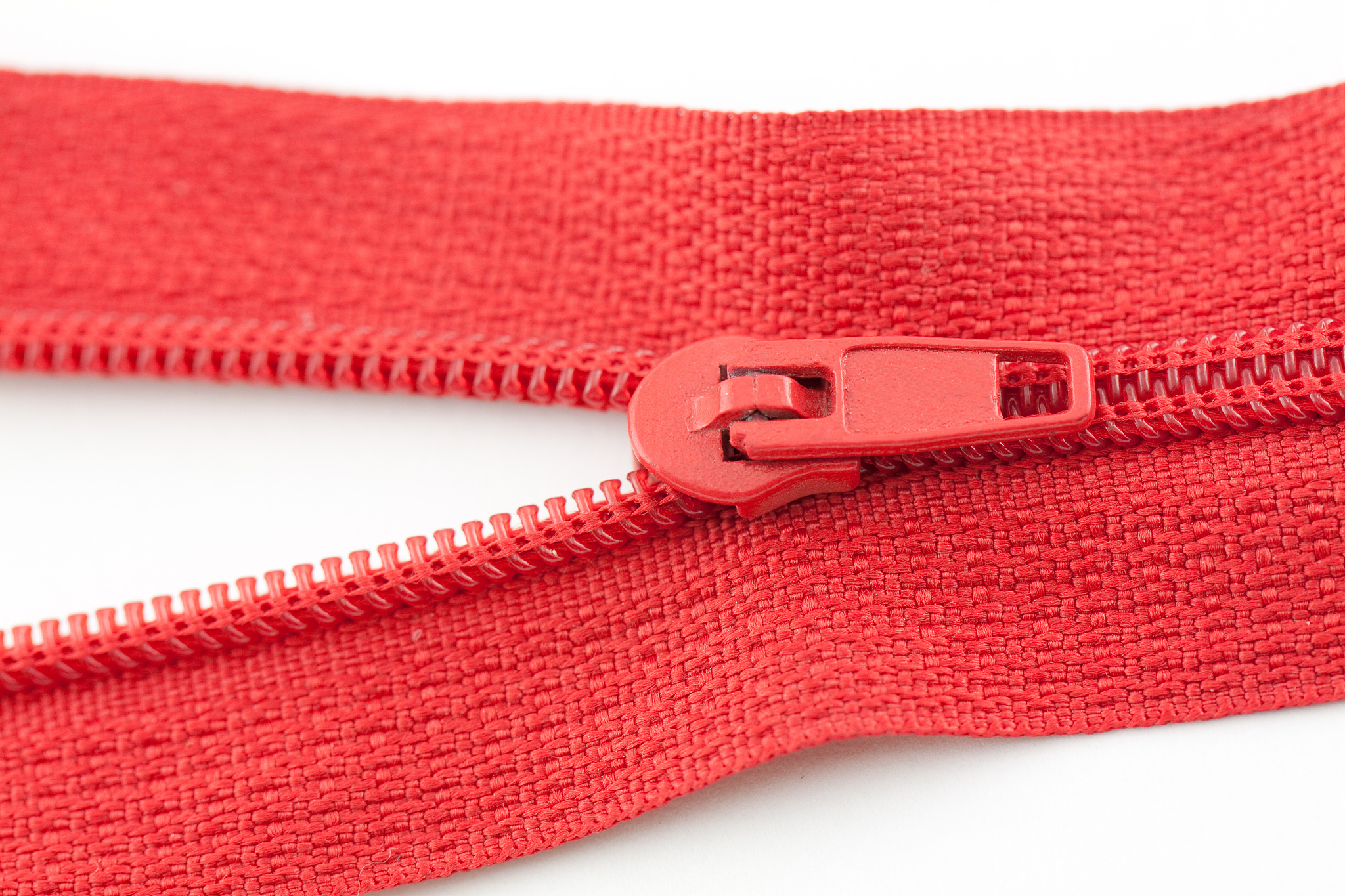open red zipper