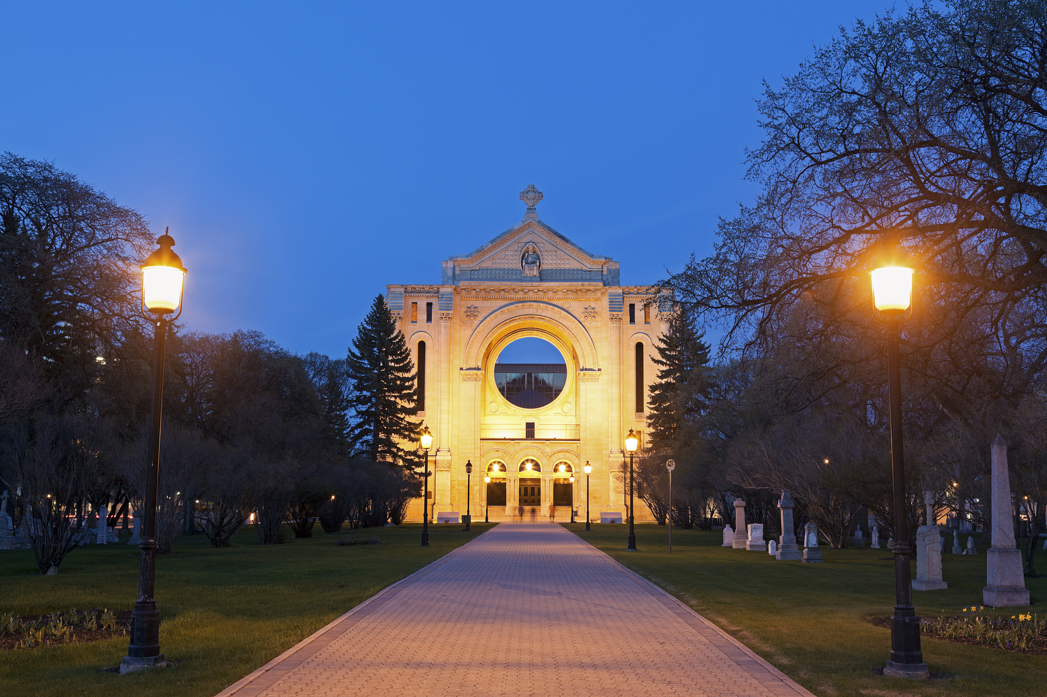 canada, manitoba, winnipeg, st boniface cathedral