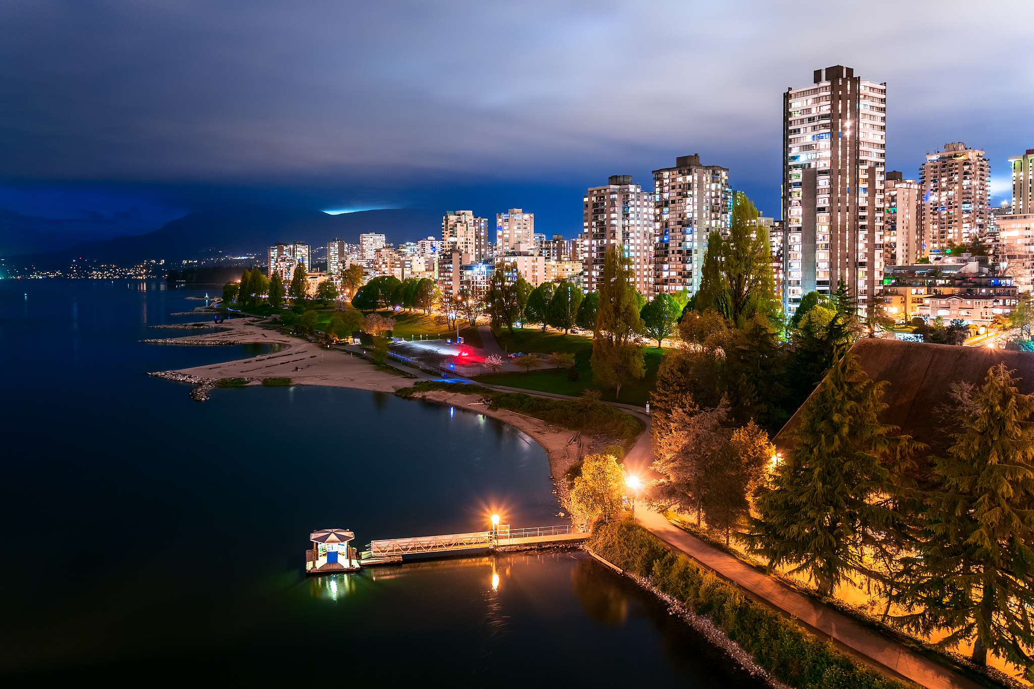 vancouver, skyline, british columbia, canada