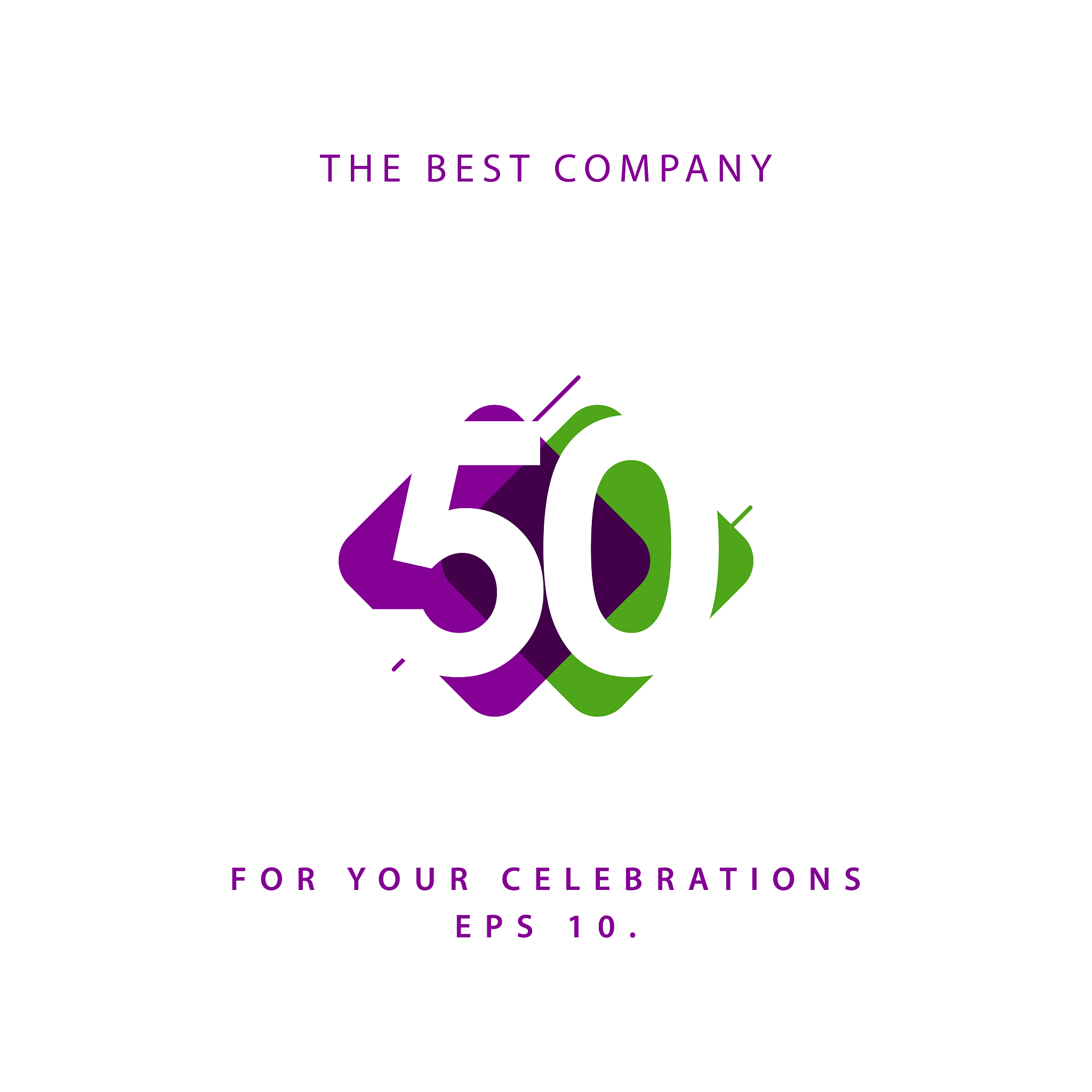 50 year anniversary template design