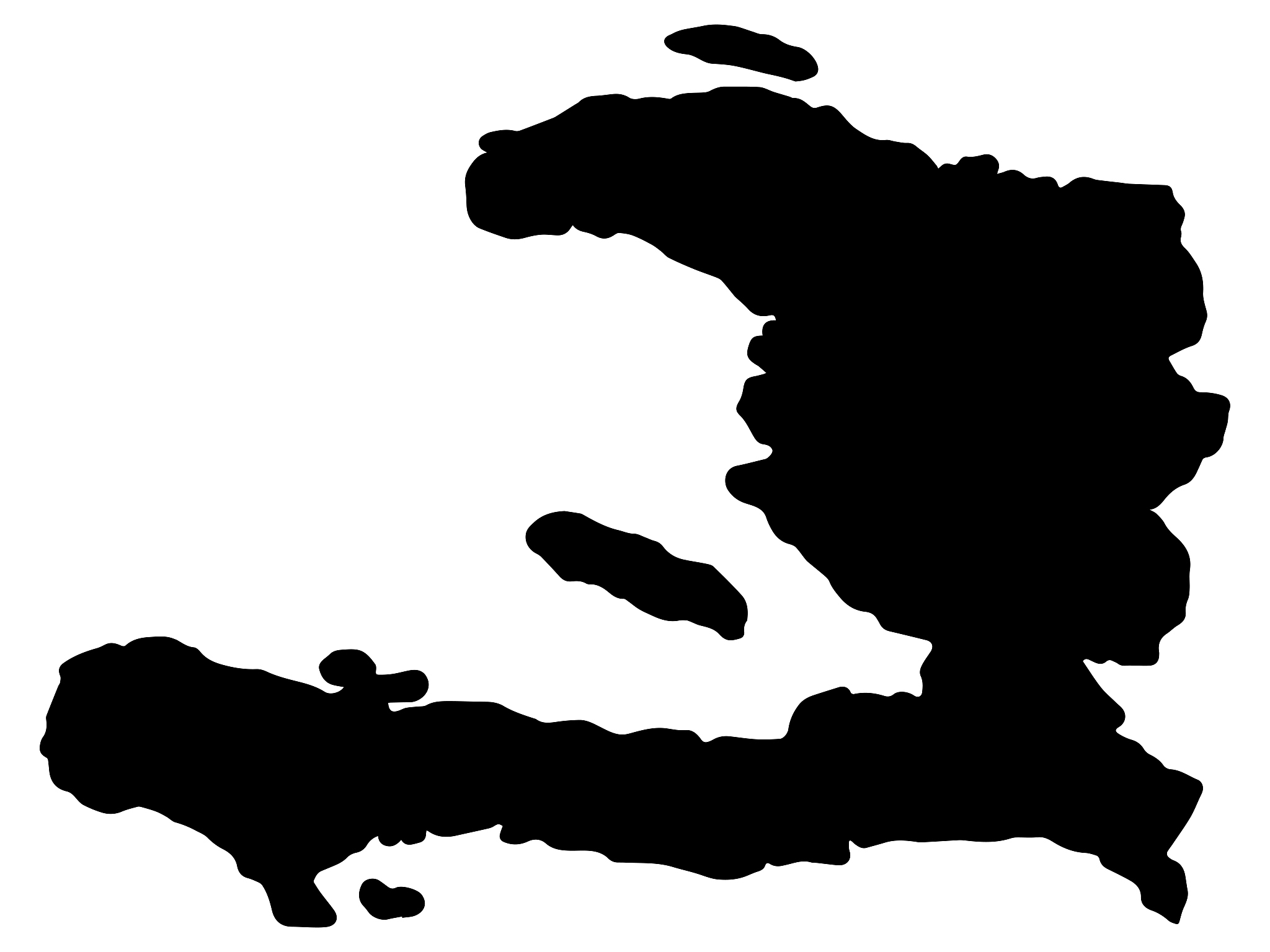 haiti map vector illustration eps 10