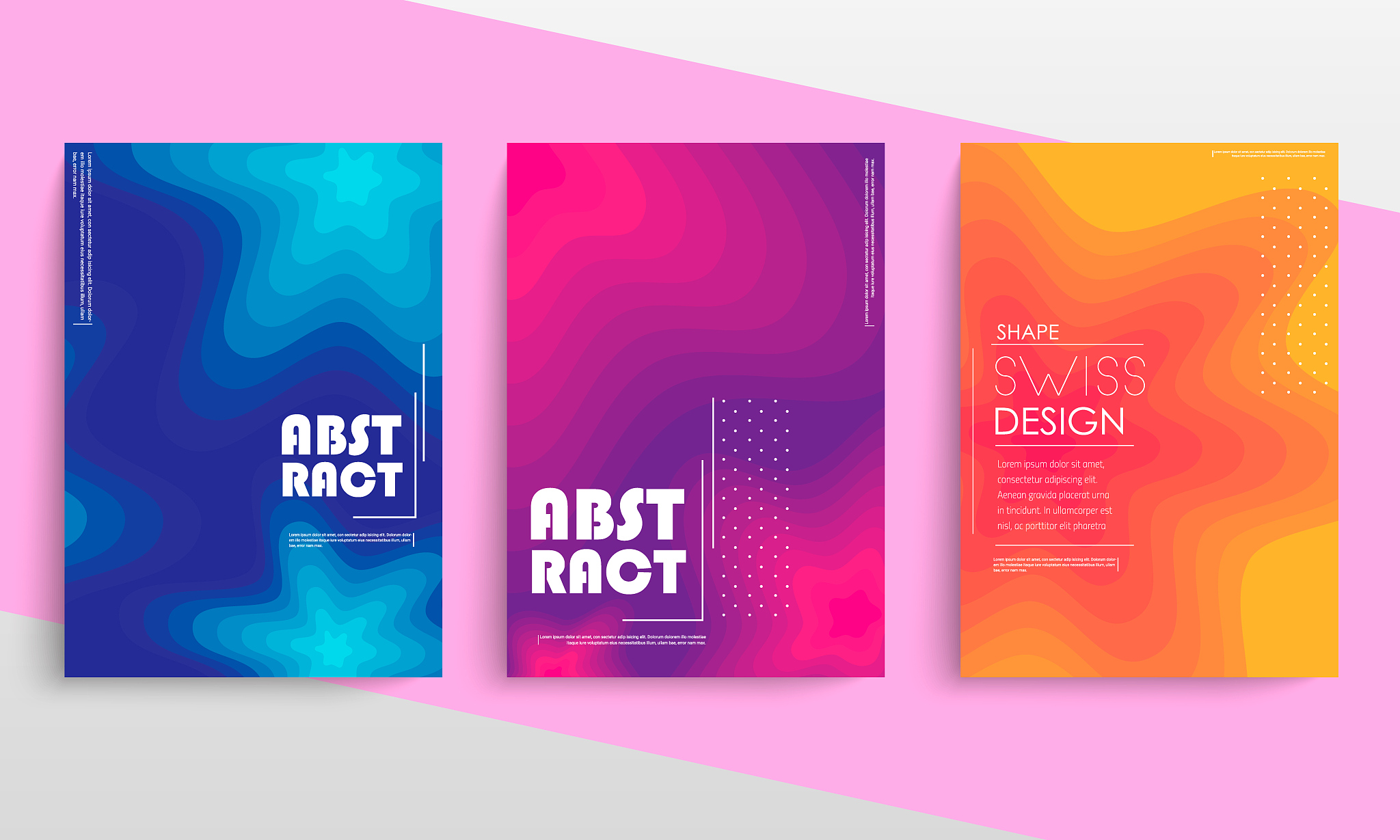 minimal modern cover design. dynamic colorful gradients. future 