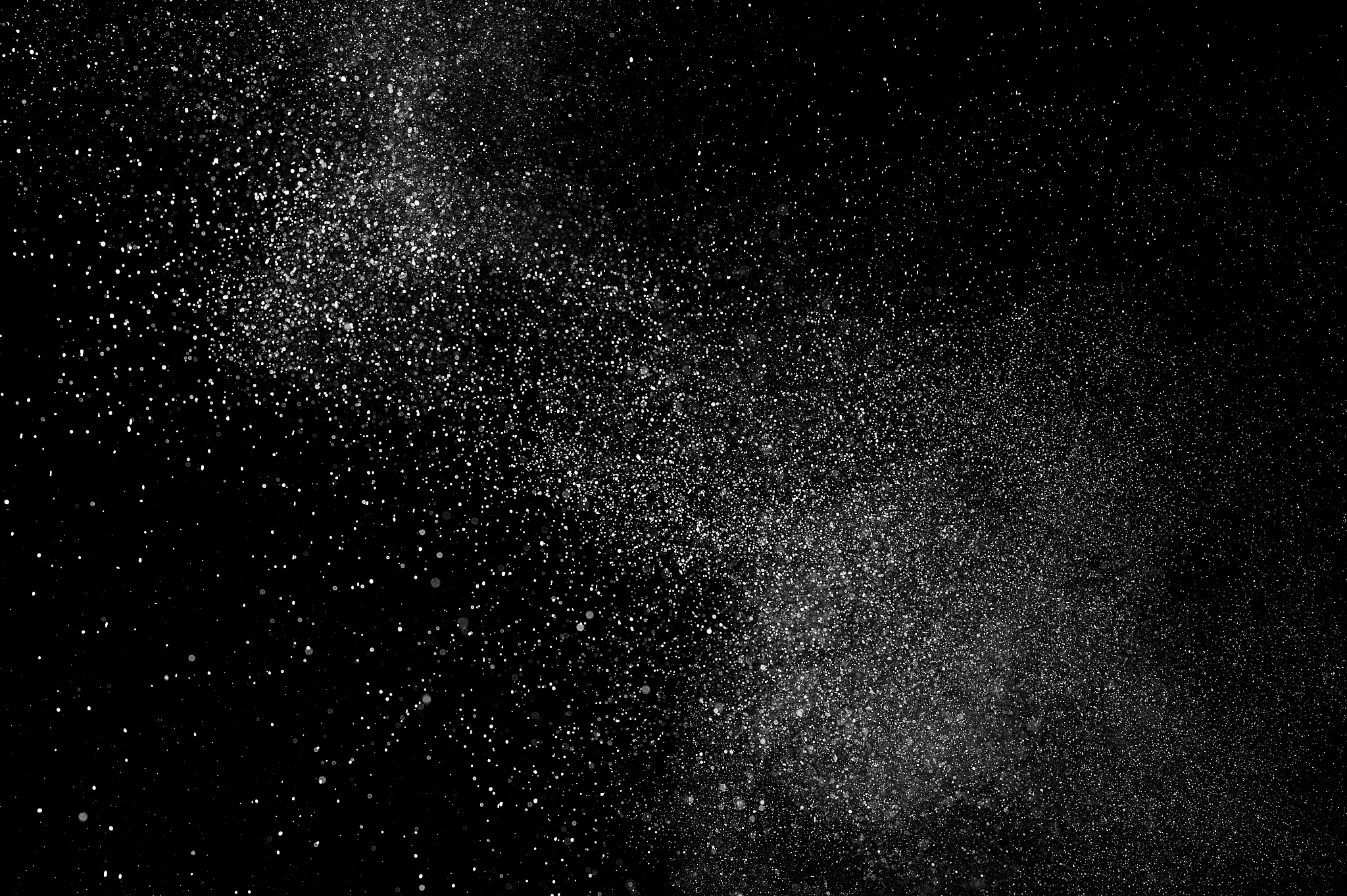 abstract white powder explosion.