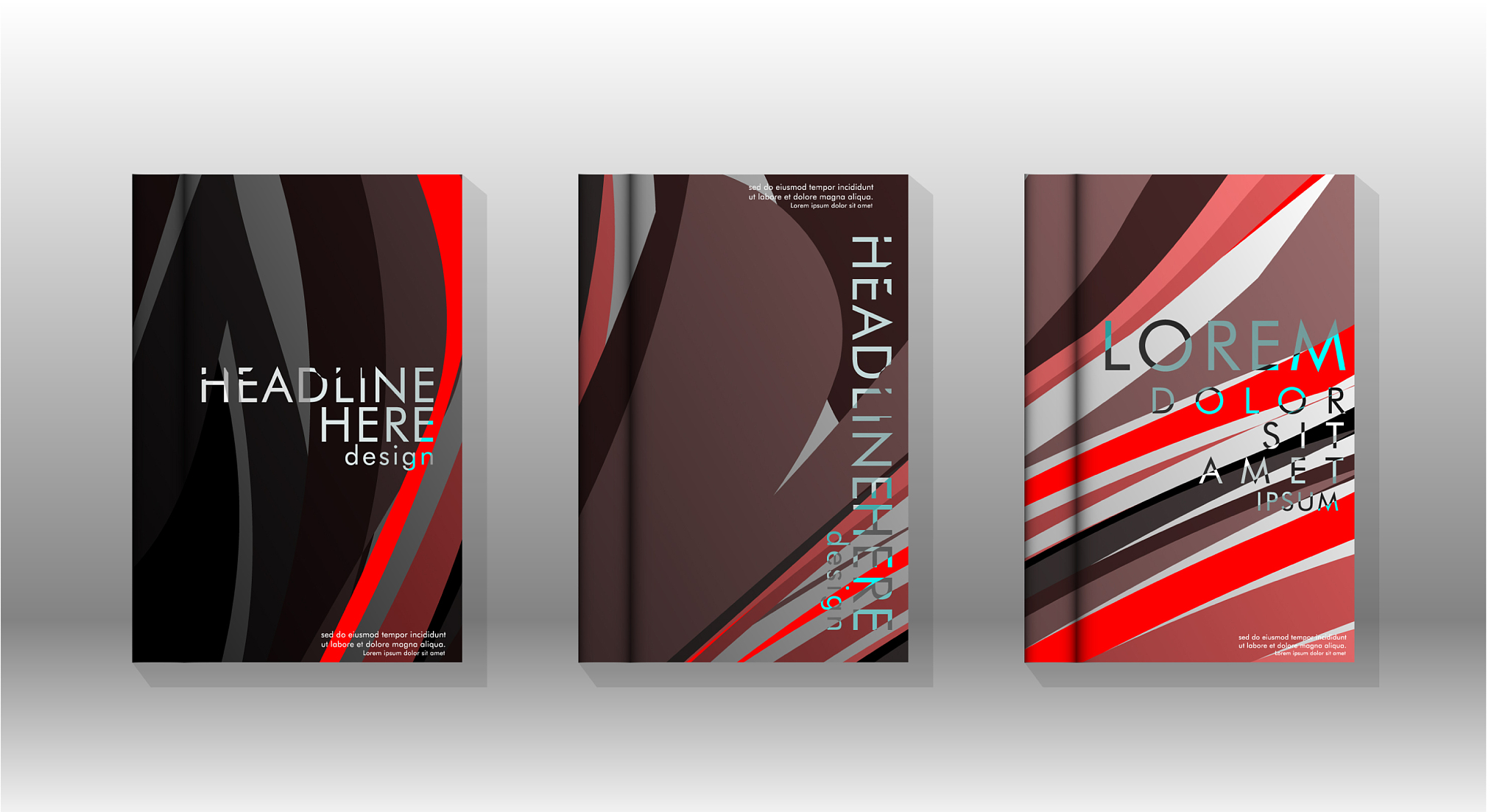abstract cover with wave elements book design