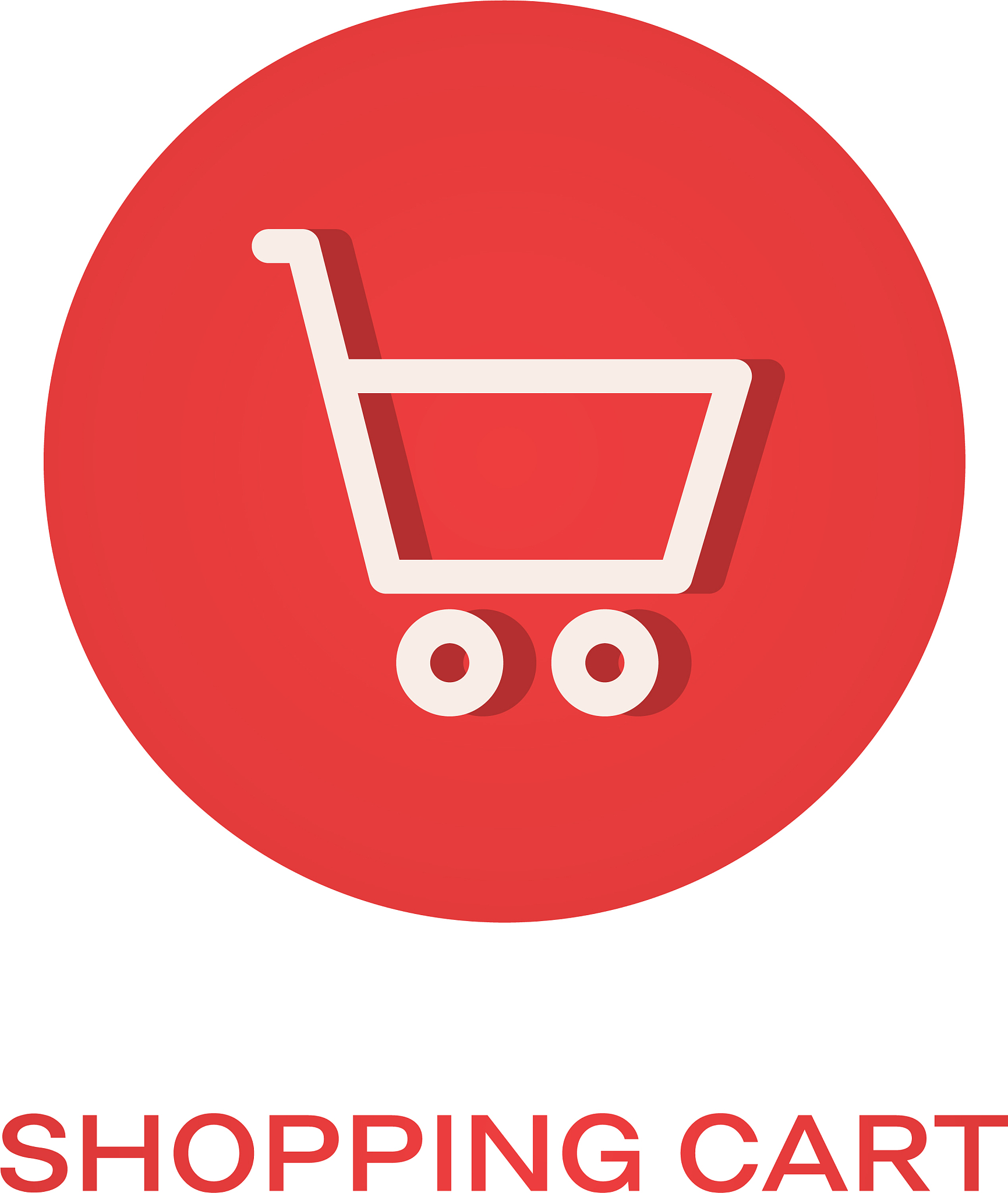 shopping cart flat icon buy symbol