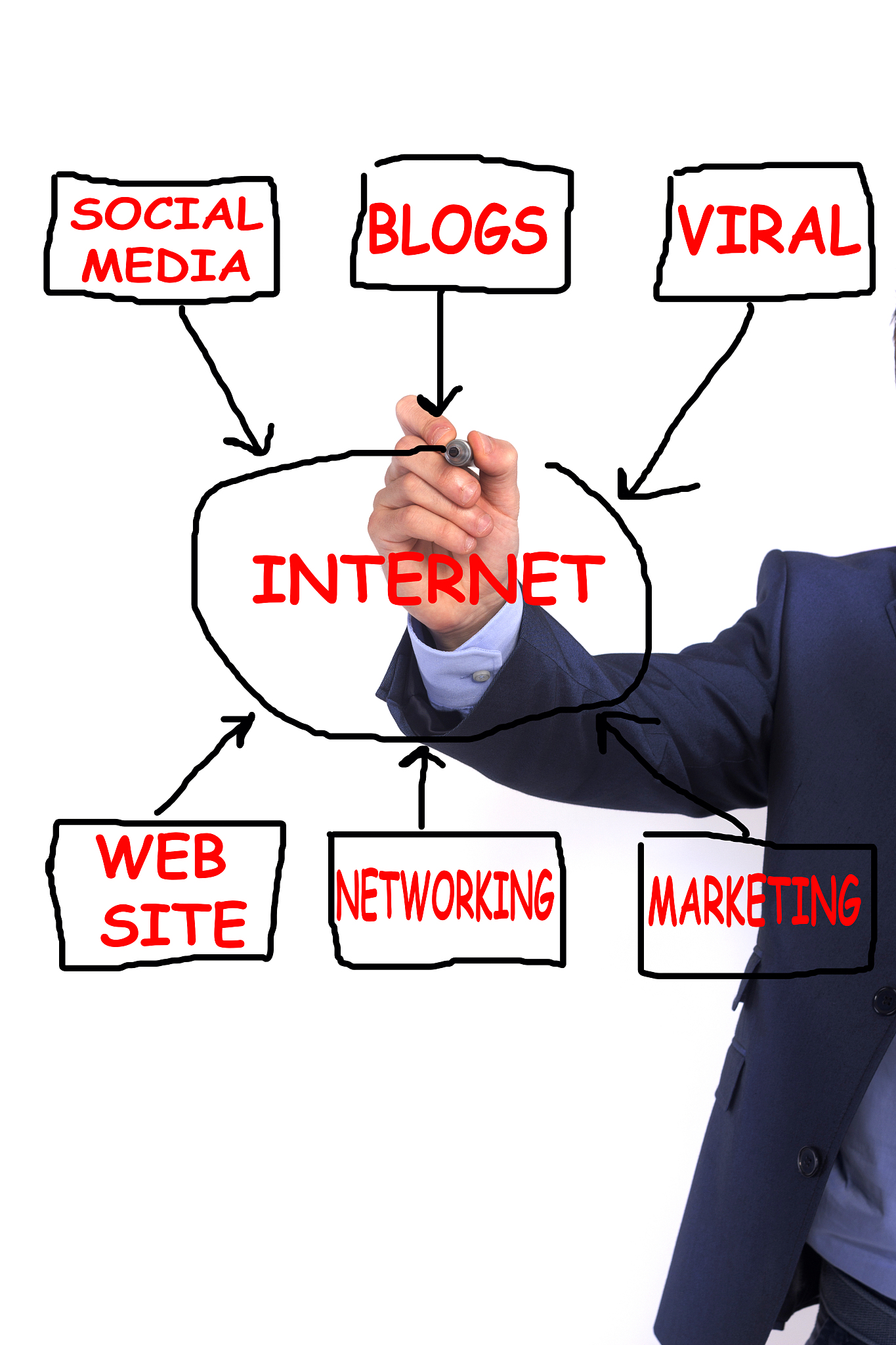 businessman with pen