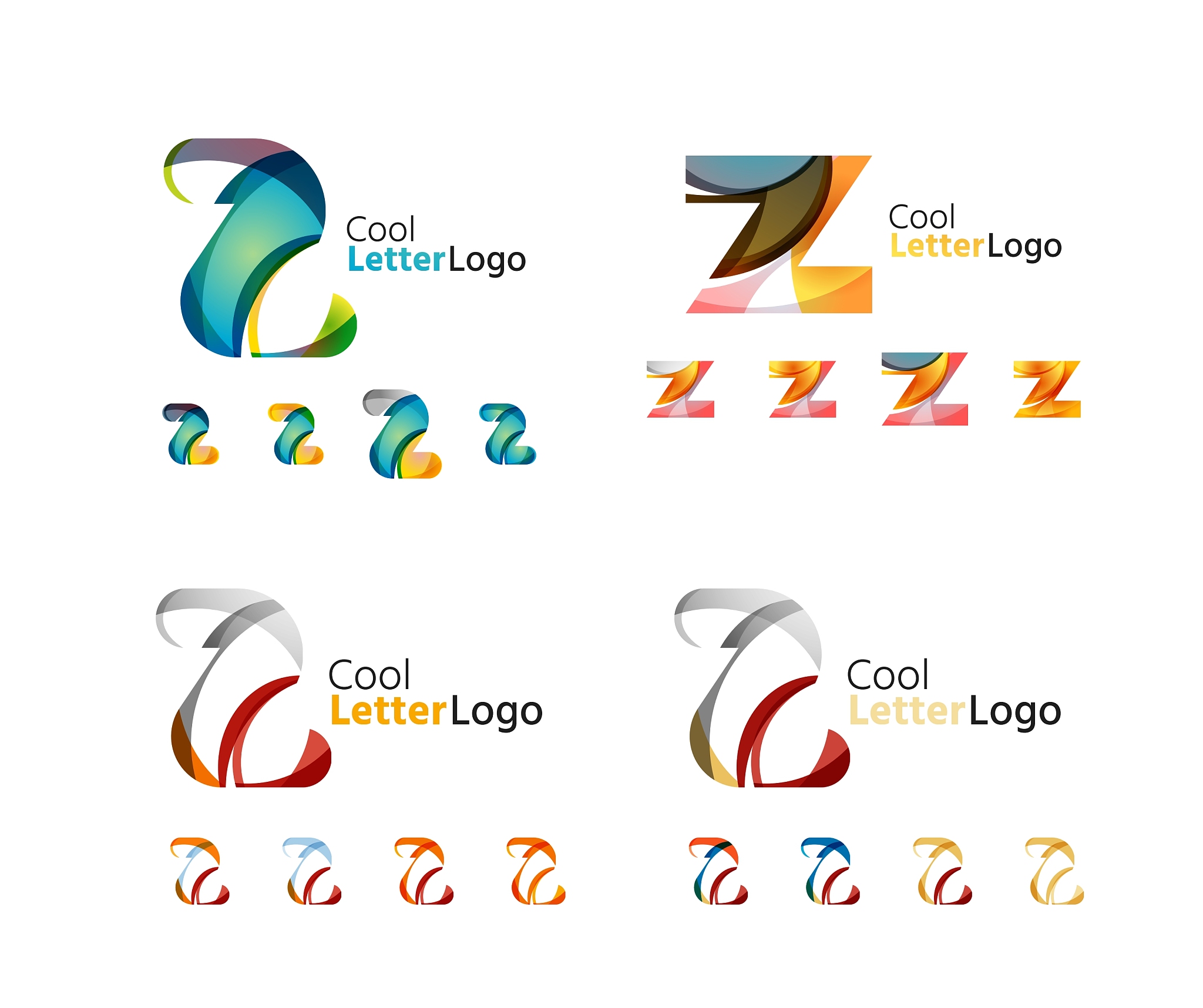 letter business emblem collection