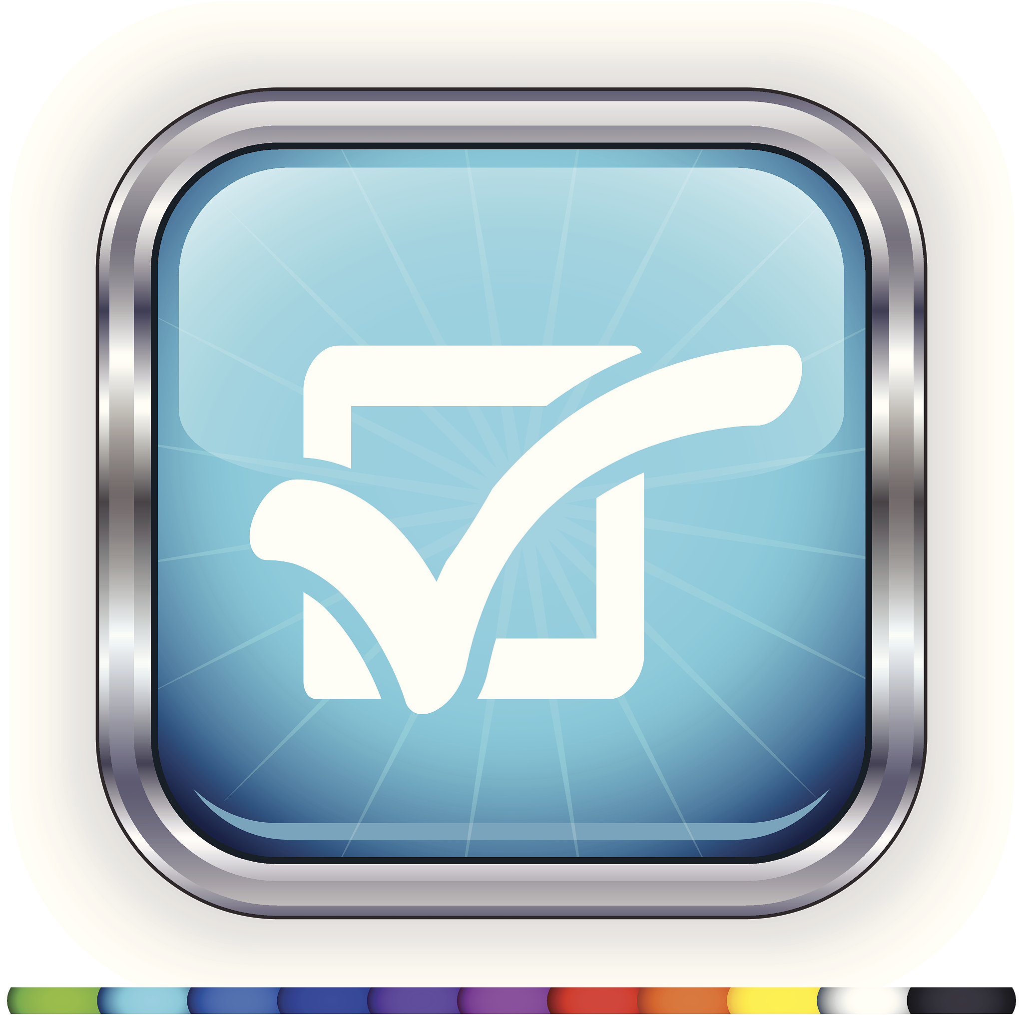 check mark super gloss button
