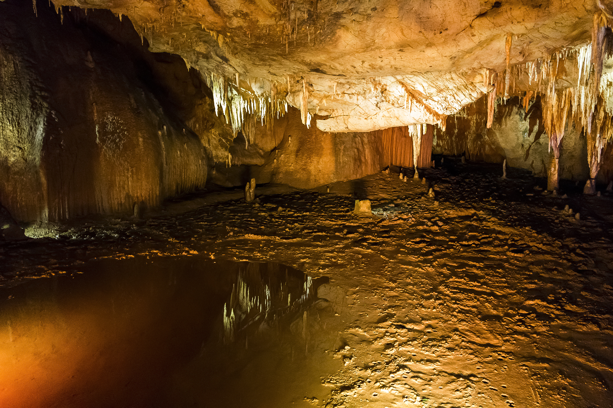 inside the caves