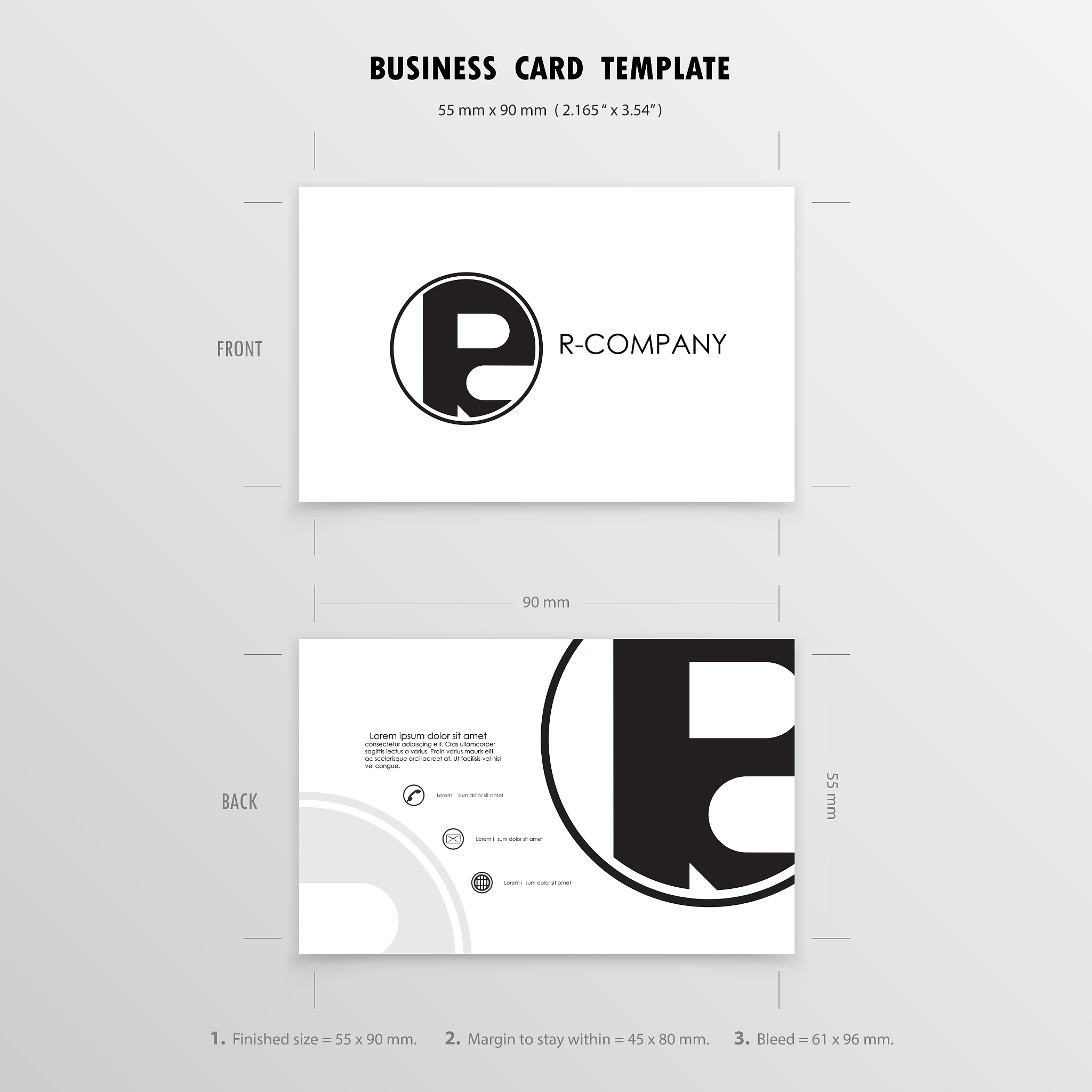 business cards design template