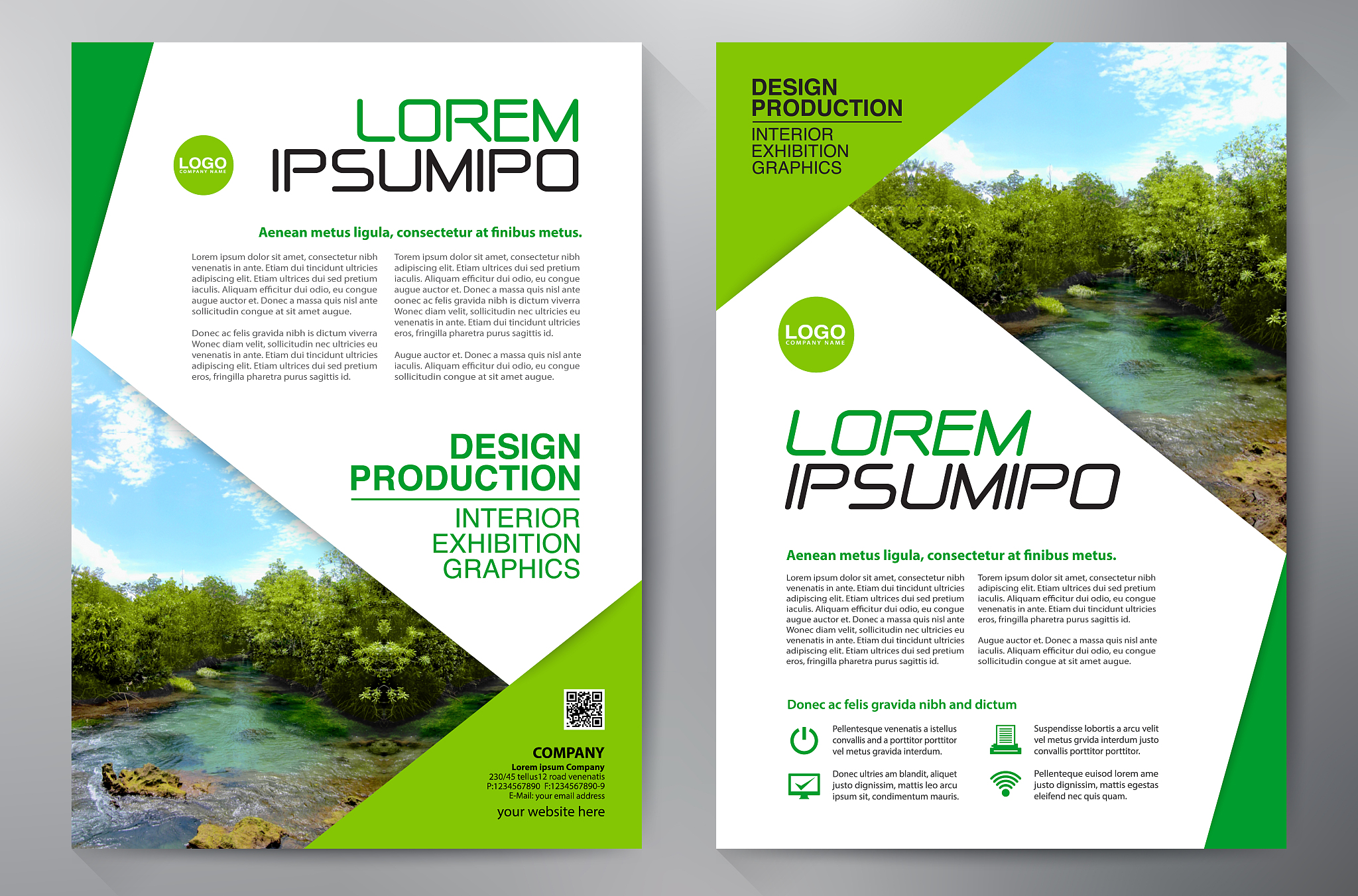 business brochure. flyer design. leaflets a4 template. cover boo