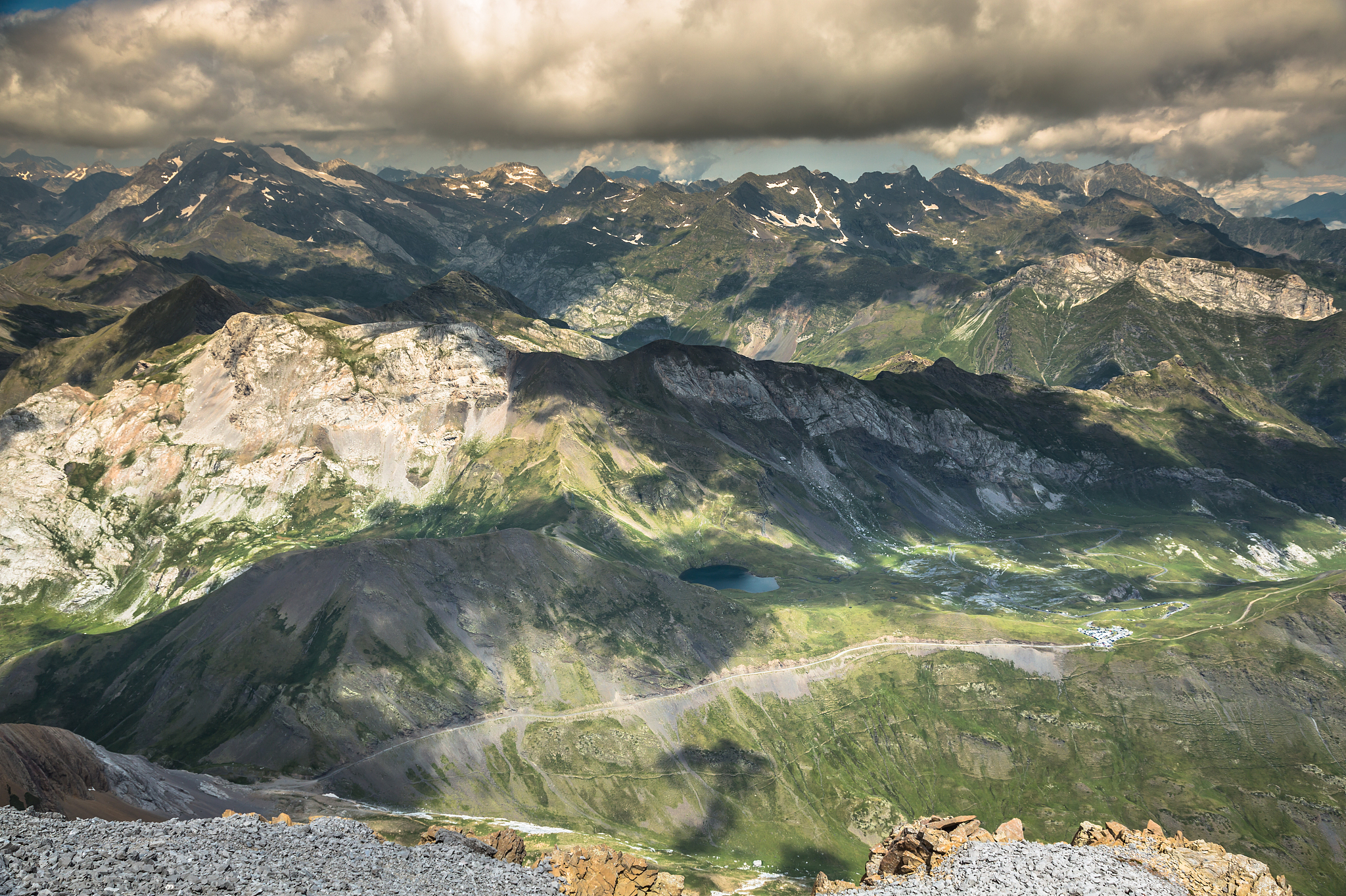 beautiful landscape of pyrenees mountains