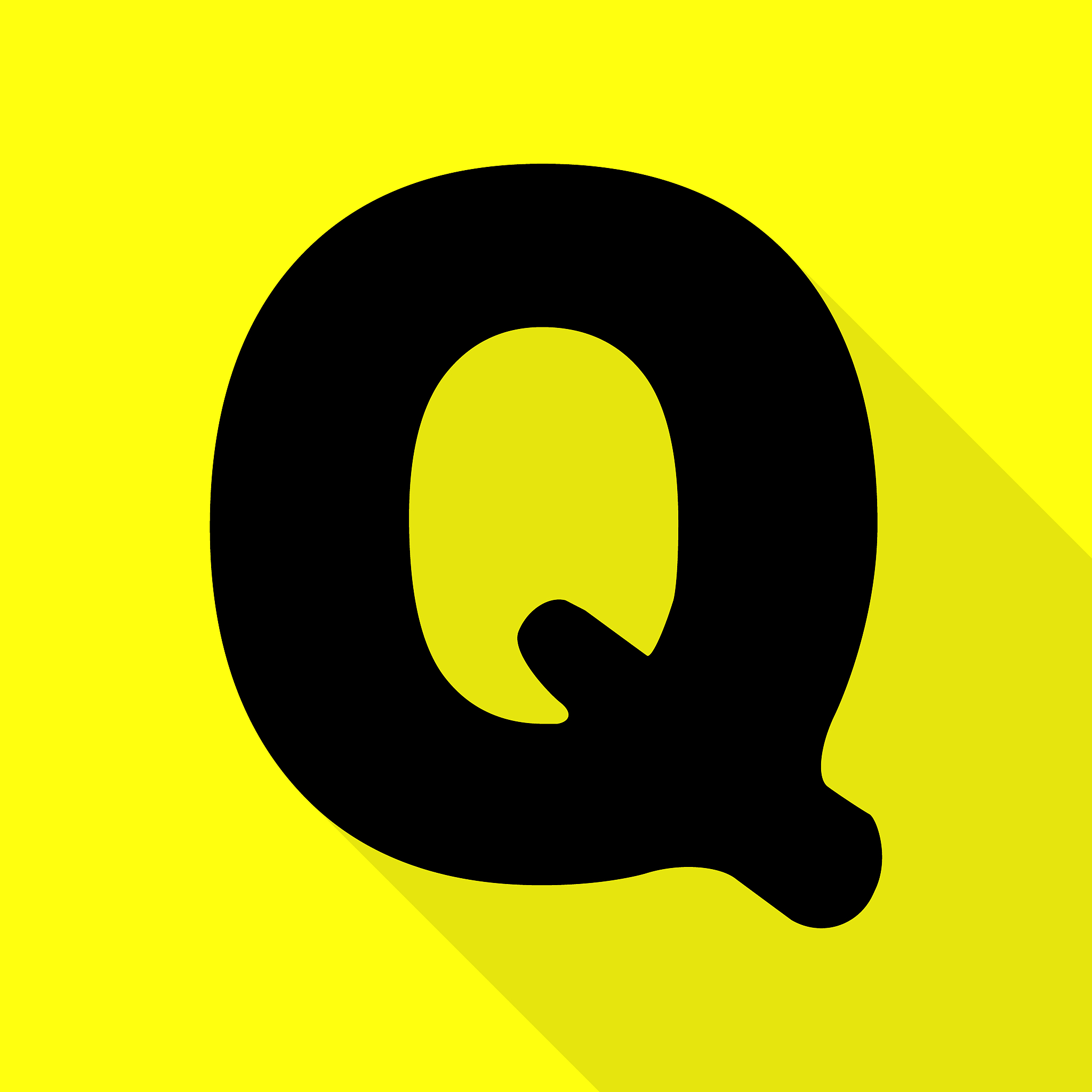 letter q sign design template element black icon