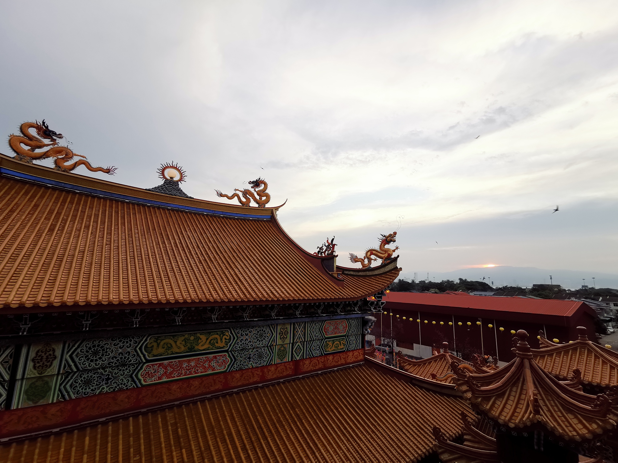 temple and dragon cloud