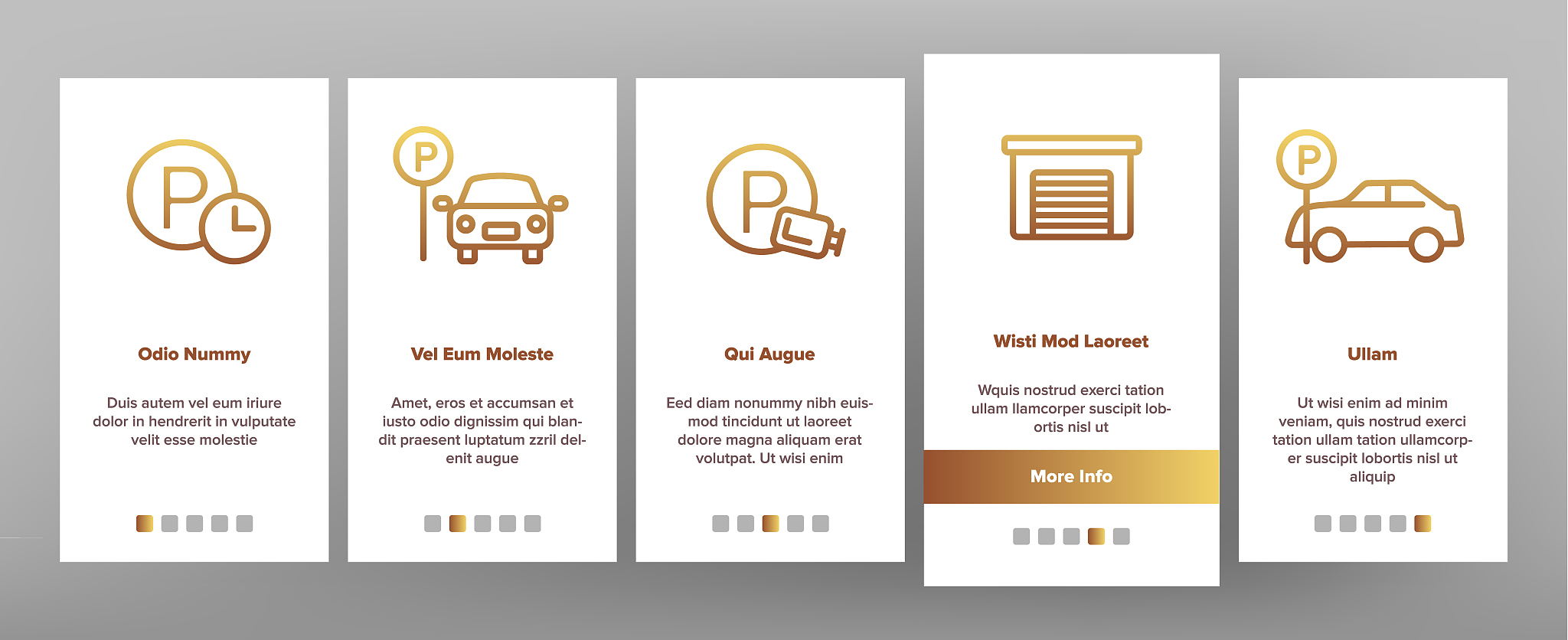 parking onboarding vector