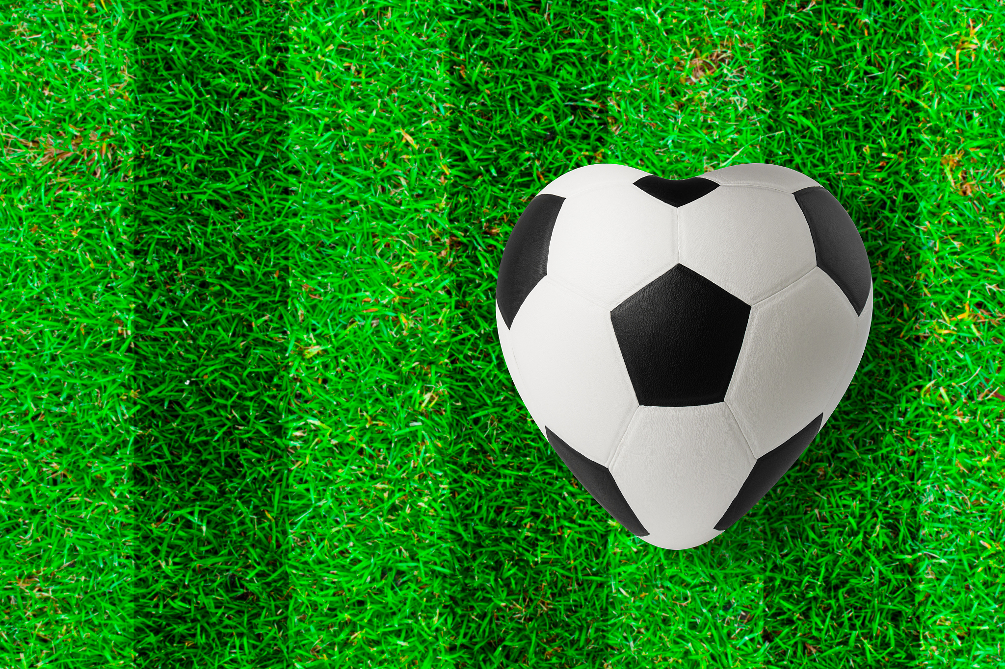heart shaped soccer ball