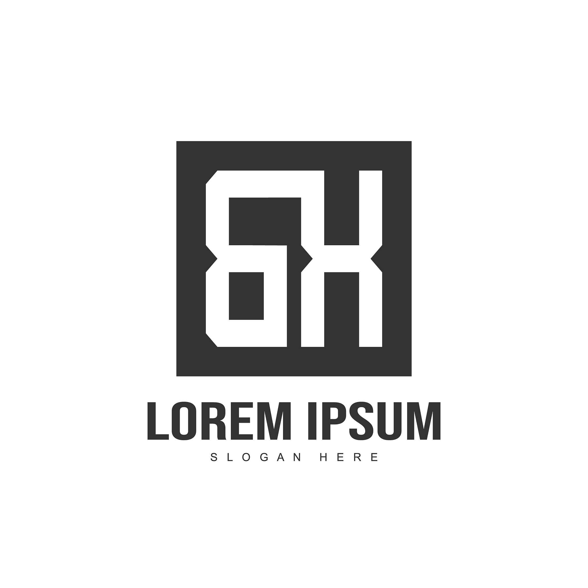initial letter logo design minimalist letter logo