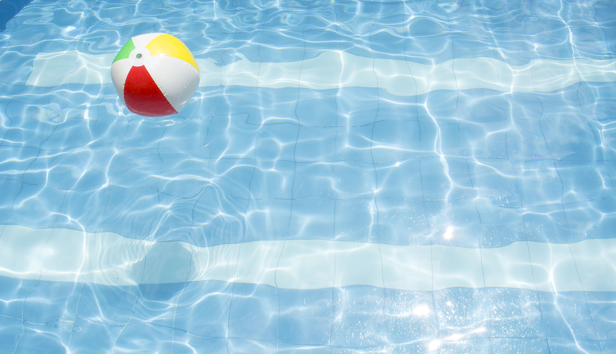 a colorful ball floating