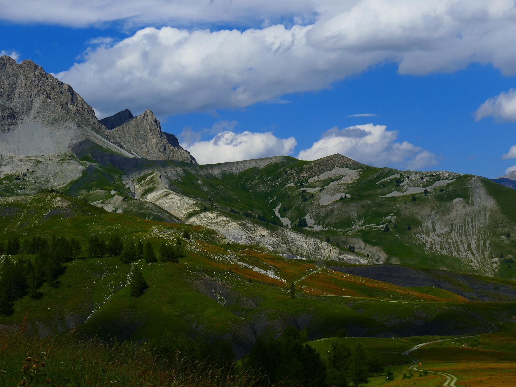 view of the col des champs, alpes maritimes, france