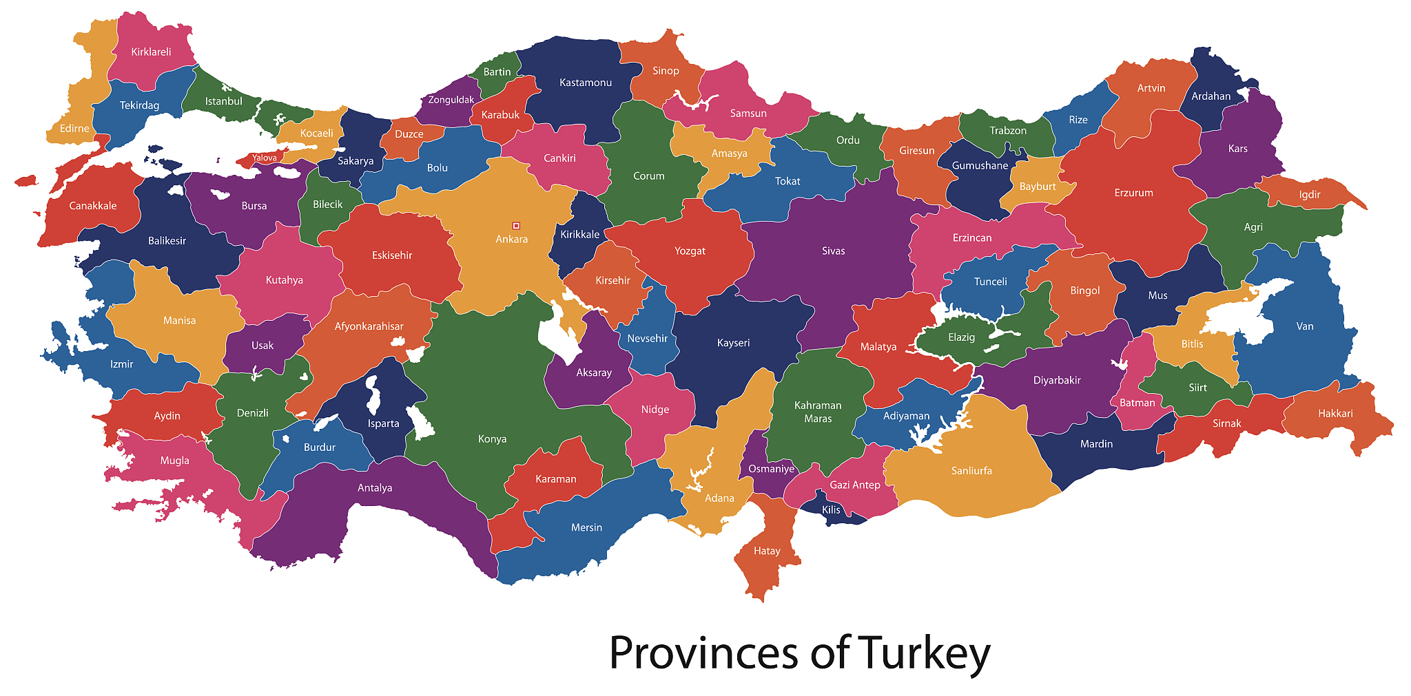 turkey map